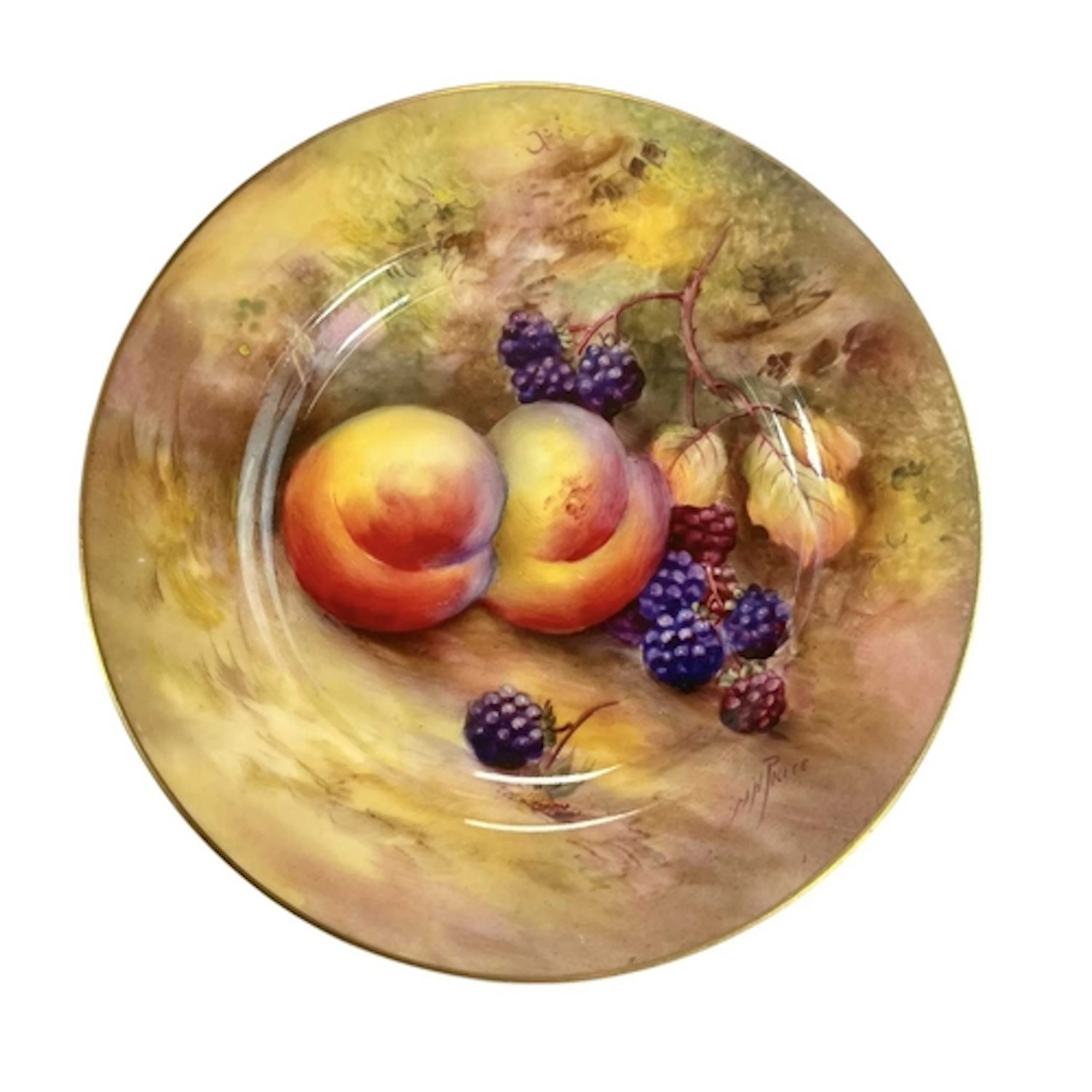 Horace H. Price (1898-1965) for Royal Worcester - a hand pai...