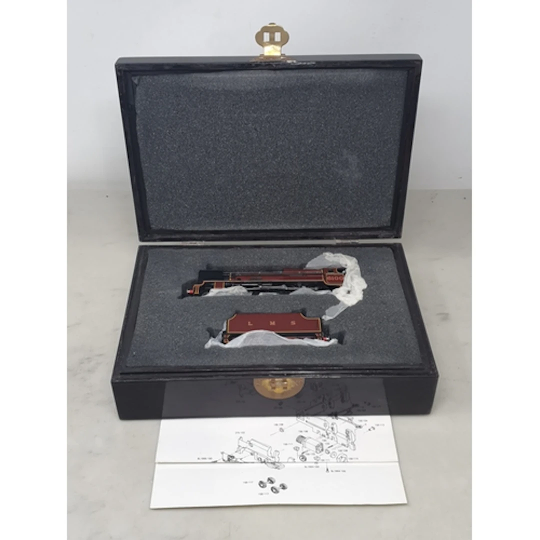 A wooden cased Bachmann 00 gauge Scot Class 4-6-0 Locomotive...
