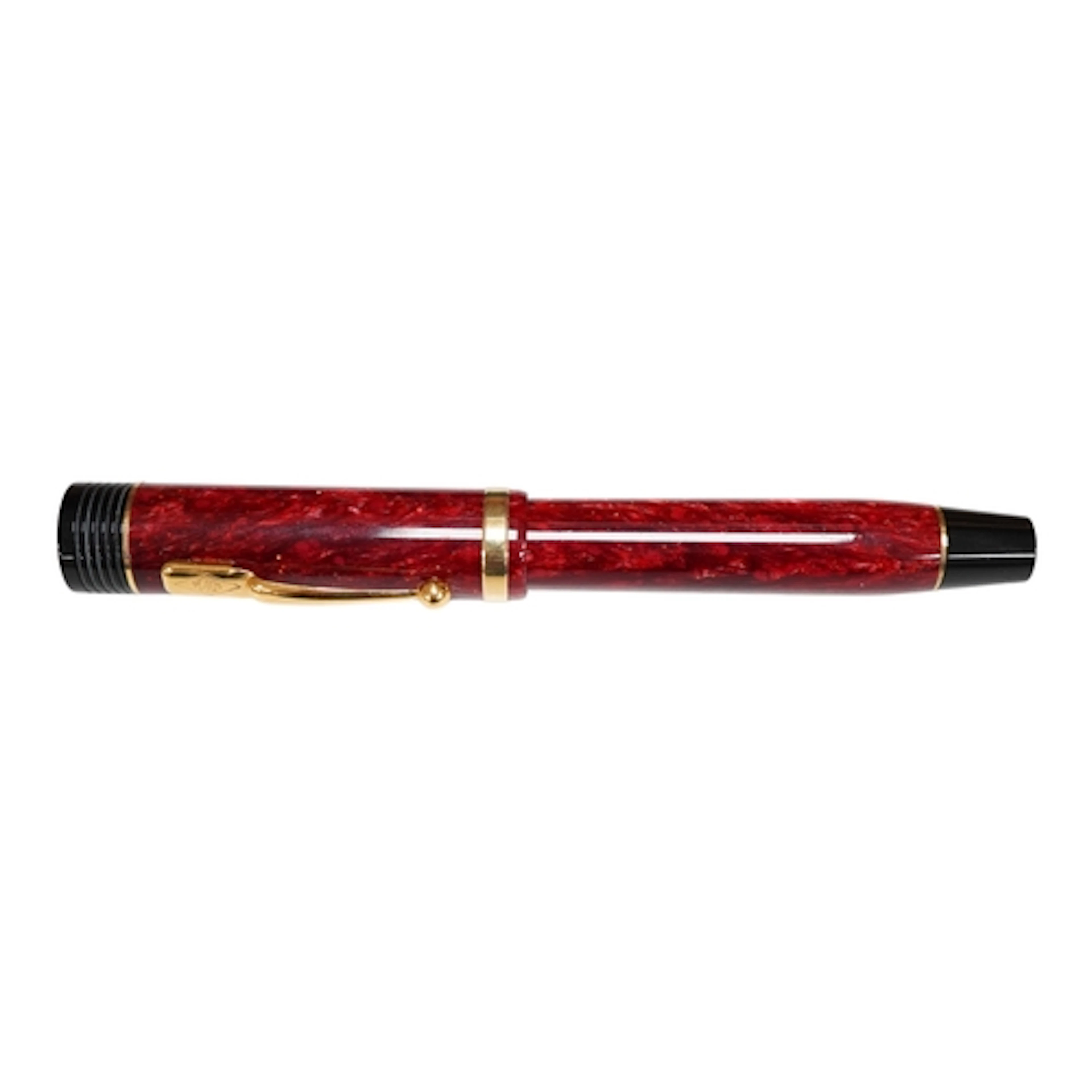 A Conway Stewart Churchill Red fountain pen, Stardust 22/38 ...