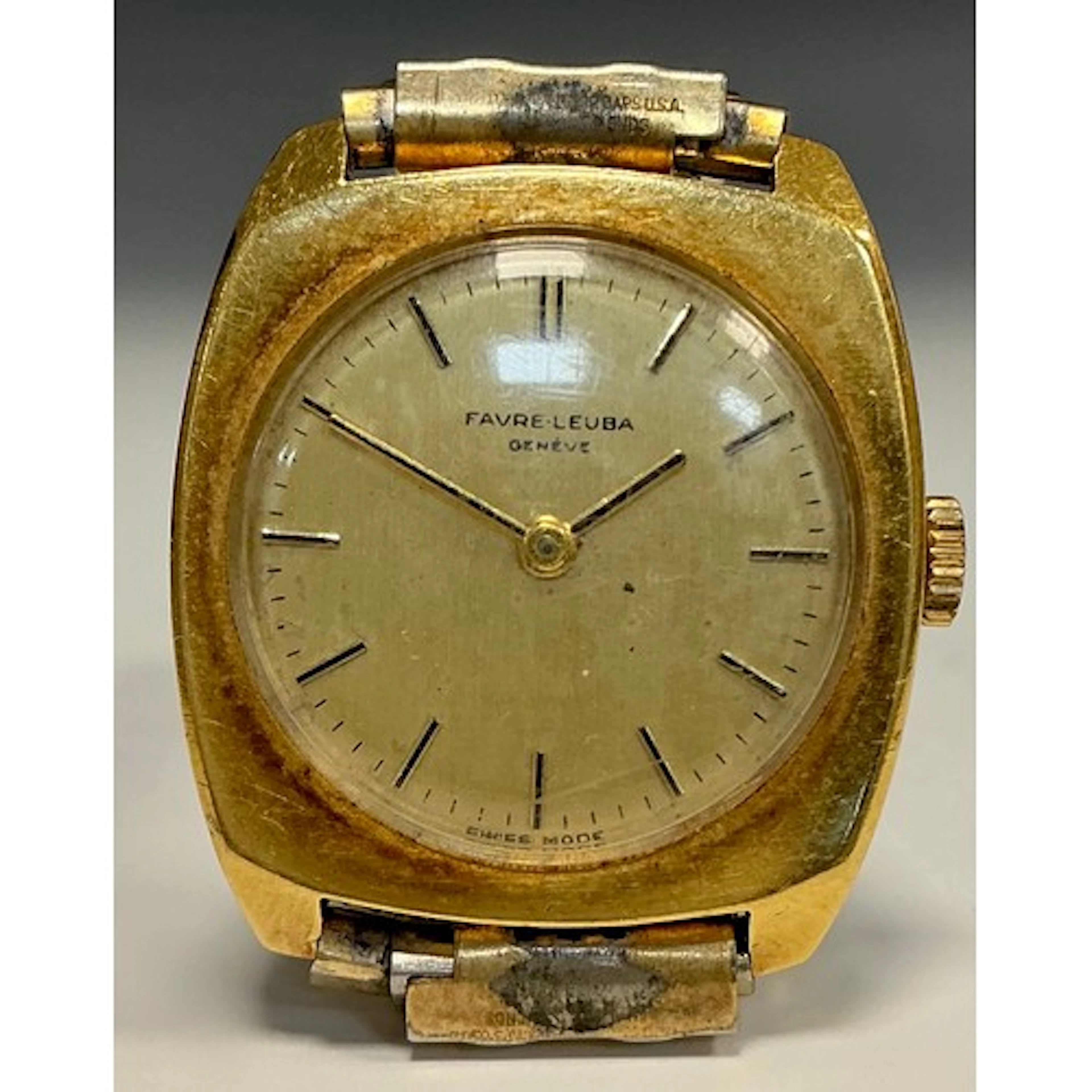 Favre Leuba - a 1970s ladies 18ct gold cased wristwatch, 24...