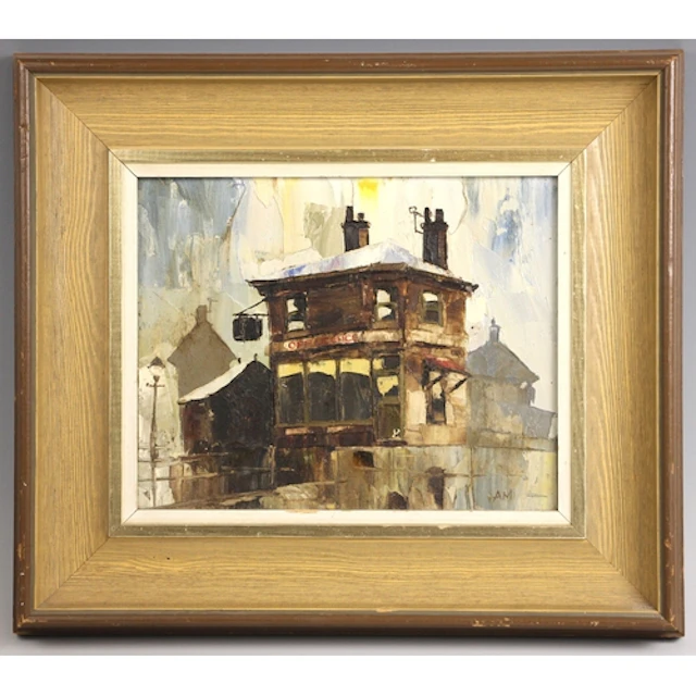 Austin Moseley (British, 1930-2013), 'Off Licence', Oil ...