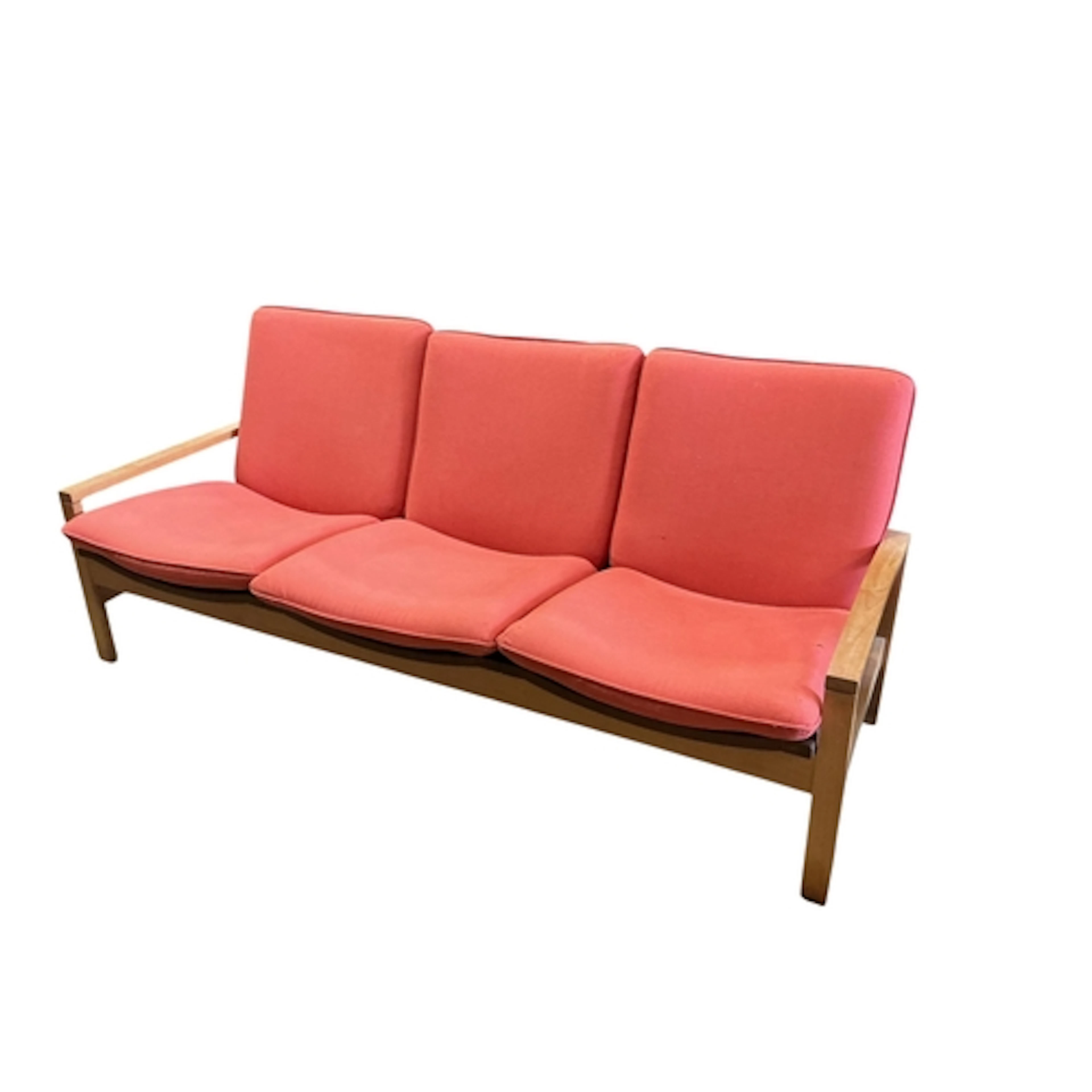 A Parker Knoll settee, width 180cm, depth 65cm, height 78cm,...