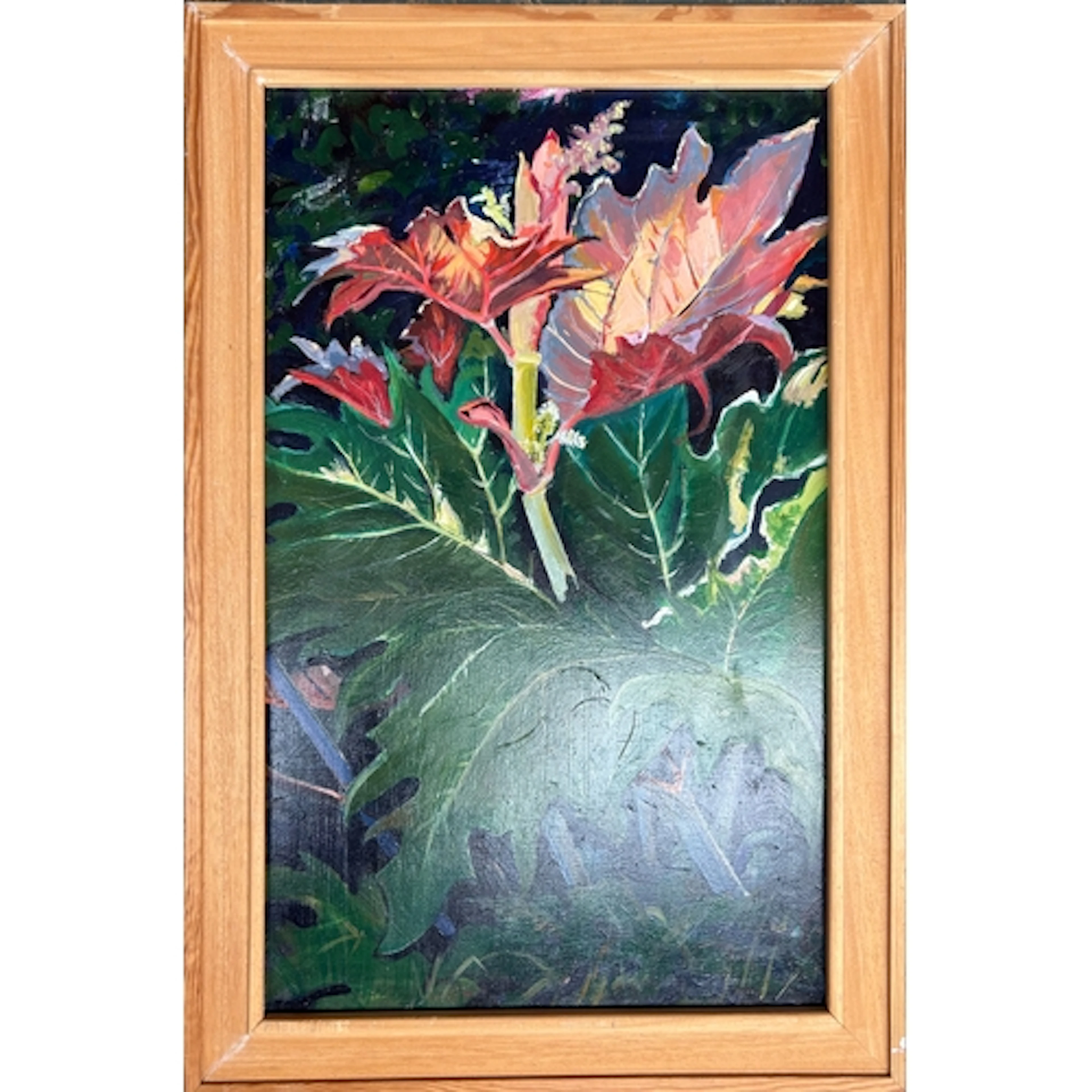 Norman Saunders-White, (1930-2024) Rheum Flowering 2010, oil...