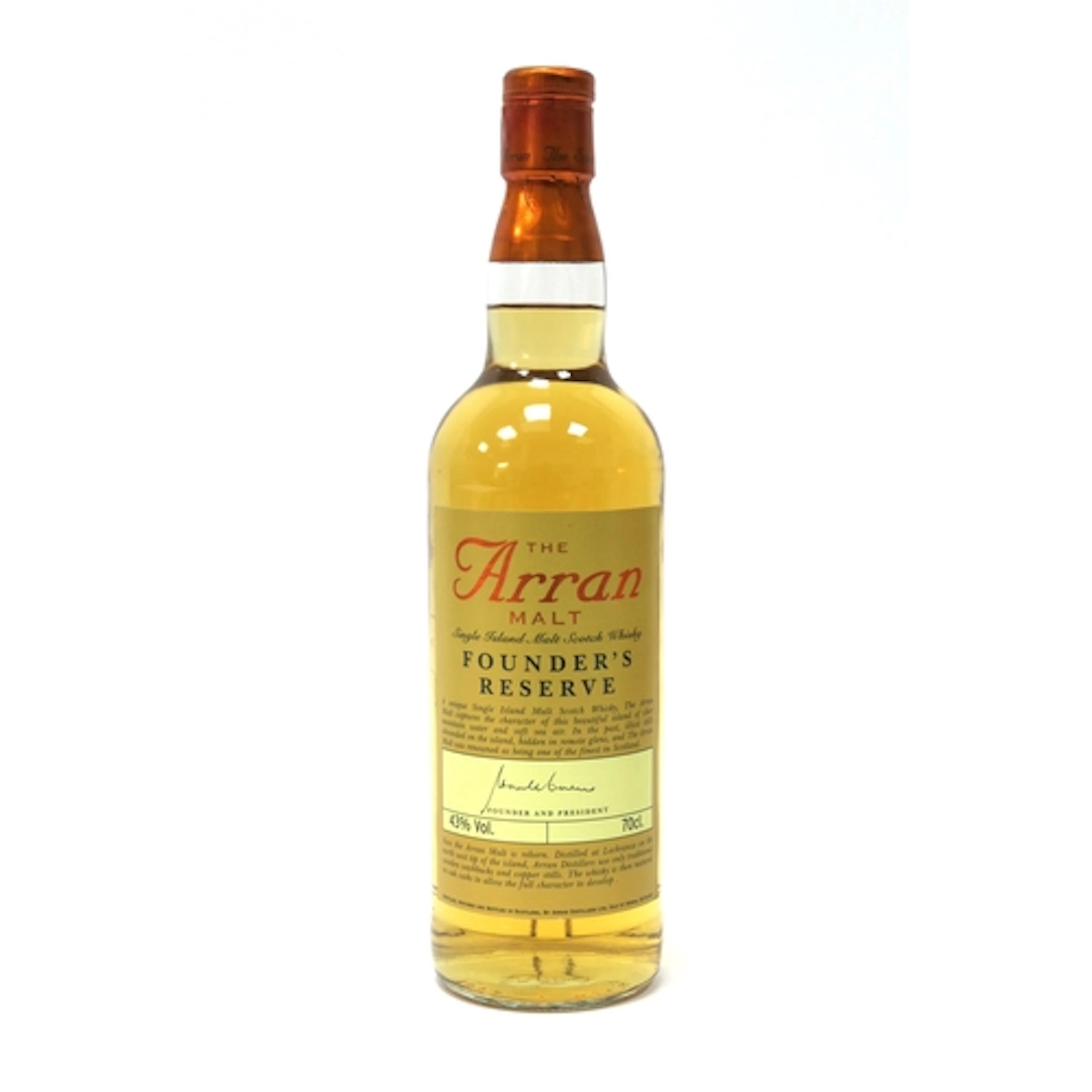 Whisky - The Arran Malt Founder's Reserve Single Island Malt...