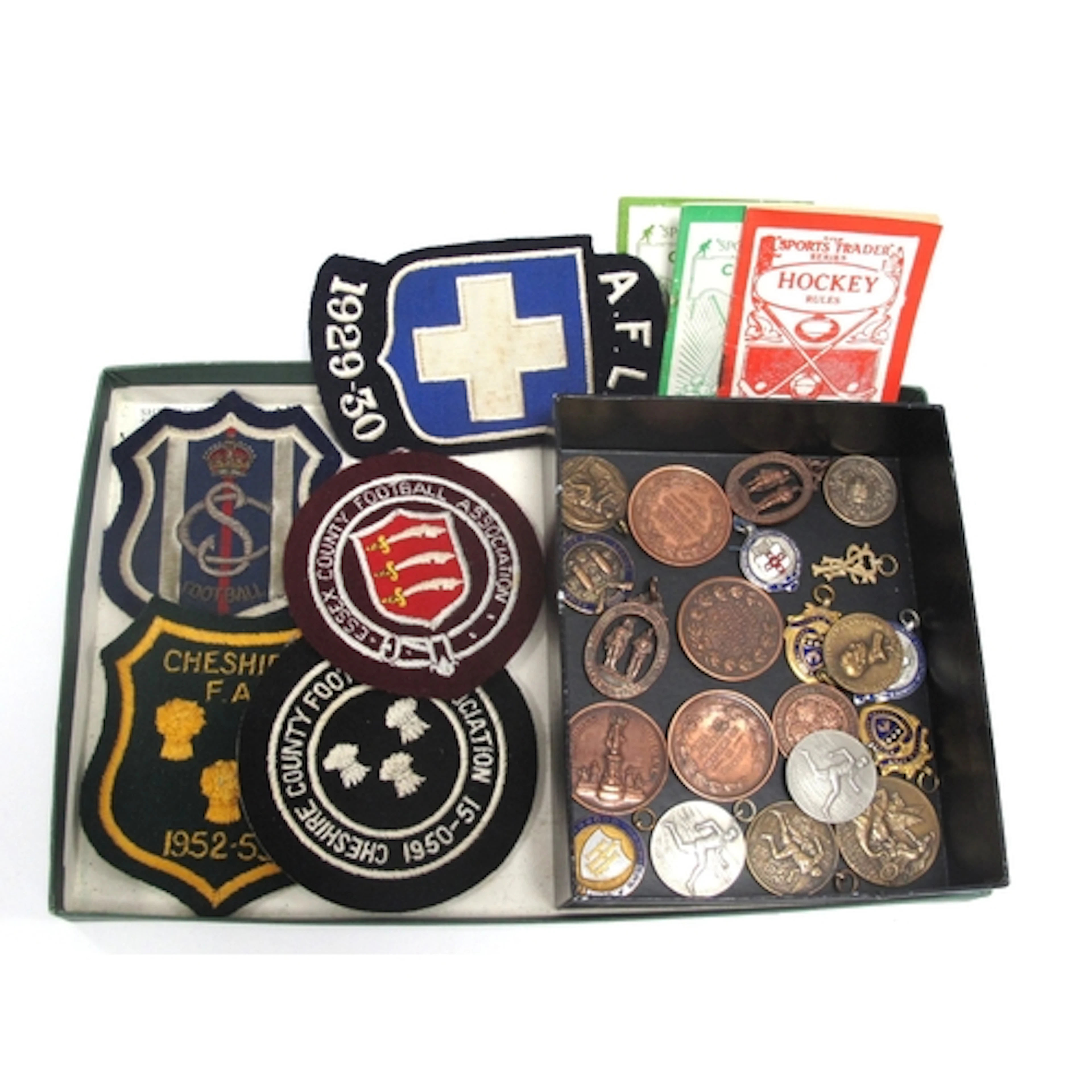 Sporting Memorabilia, Medallions etc - twelve circa 1940s at...