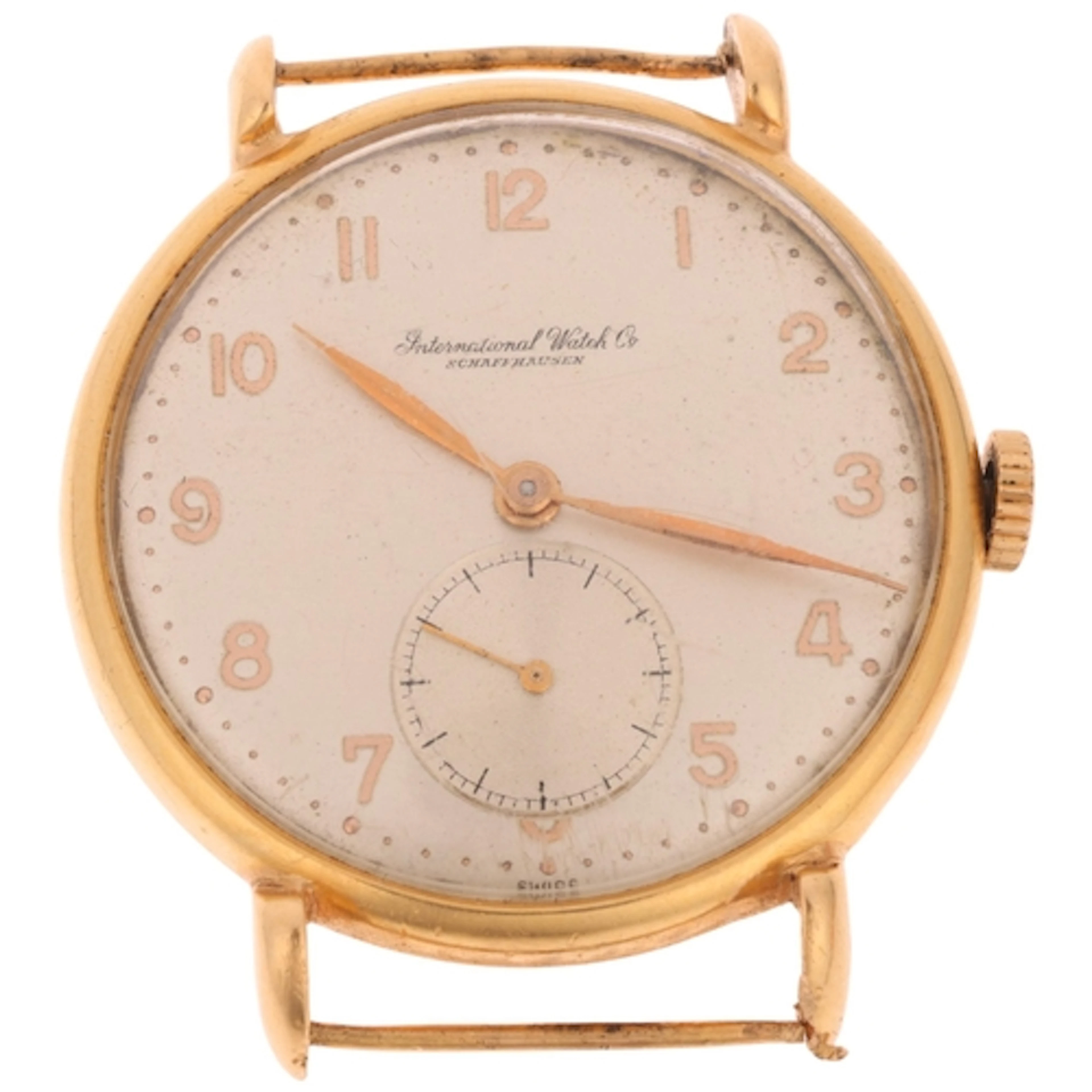 INTERNATIONAL WATCH CO (IWC) - an 18ct gold mechanical wrist...