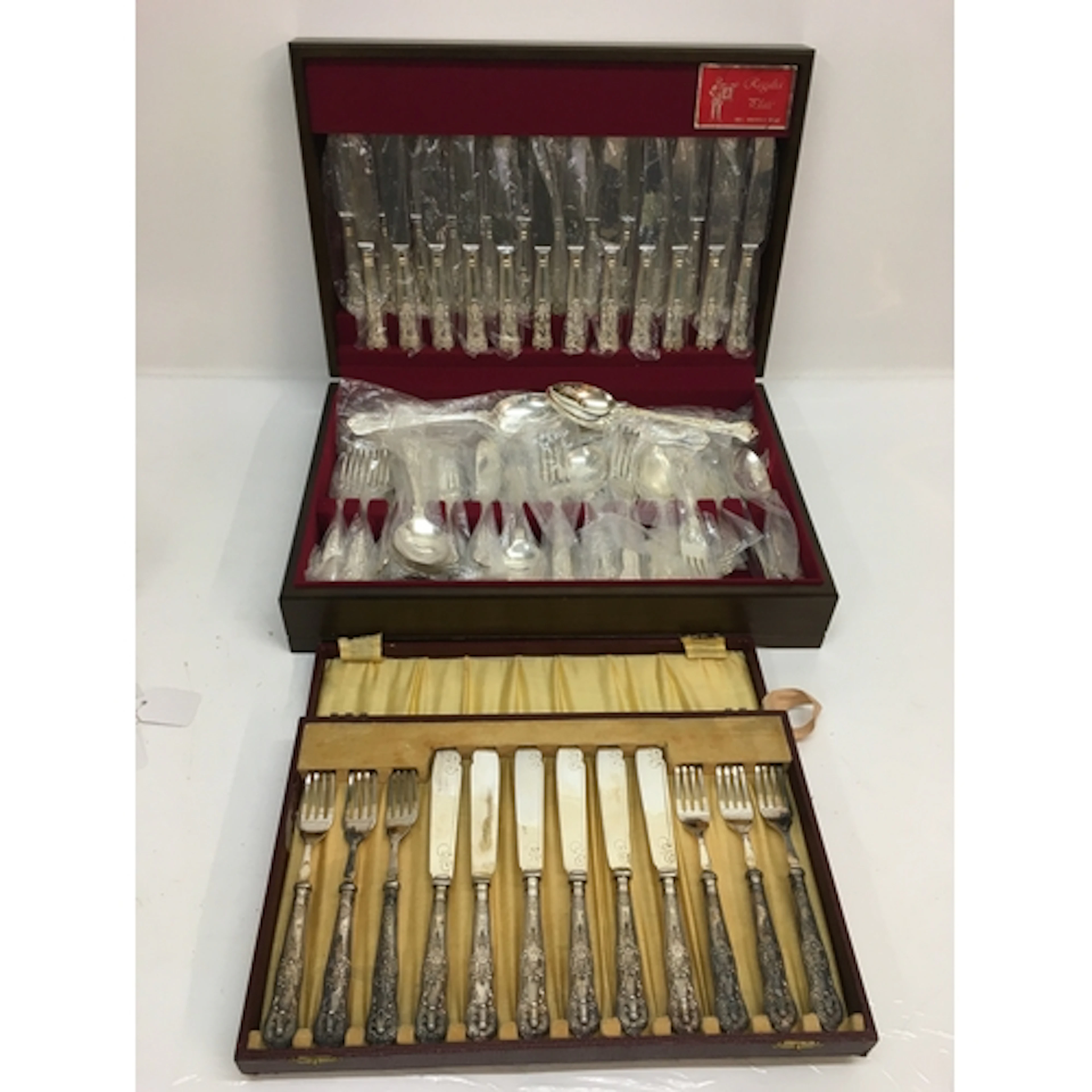 A Regalia Plate canteen of cutlery, plus one other smaller s...