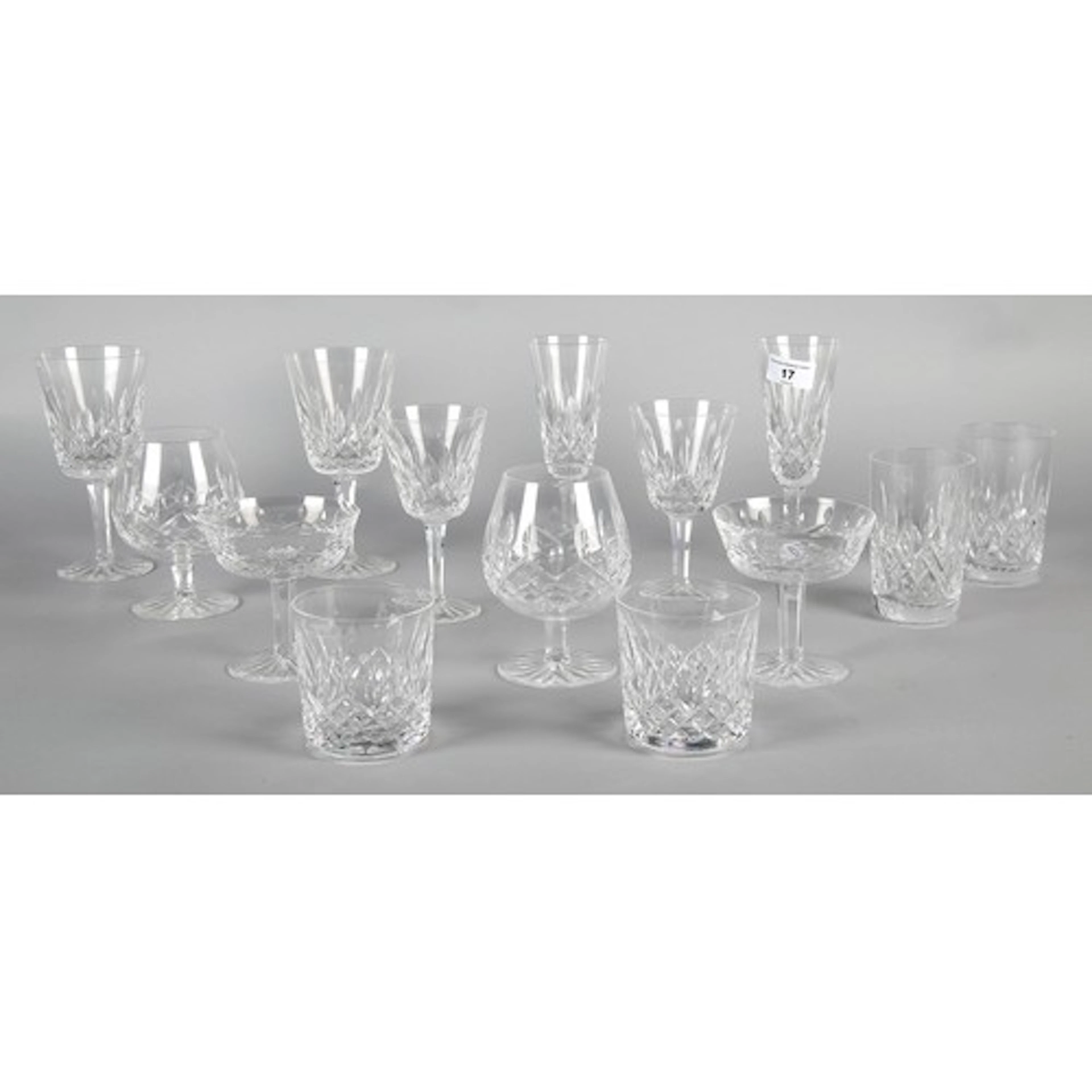 Suite of Waterford crystal comprising of Brandy balloons, wi...