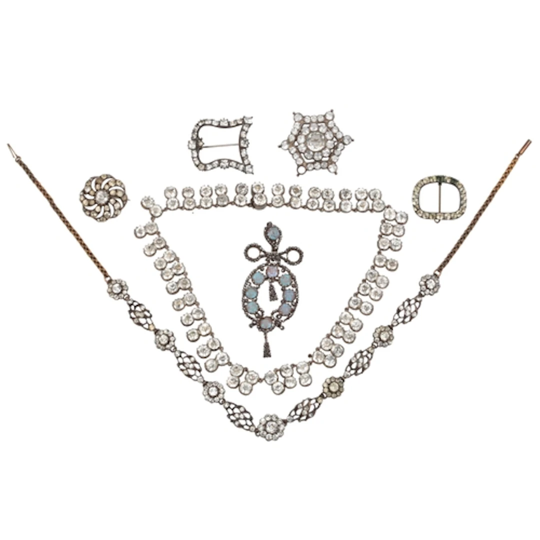 A collection of paste jewels, 19th and early 20th century, c...