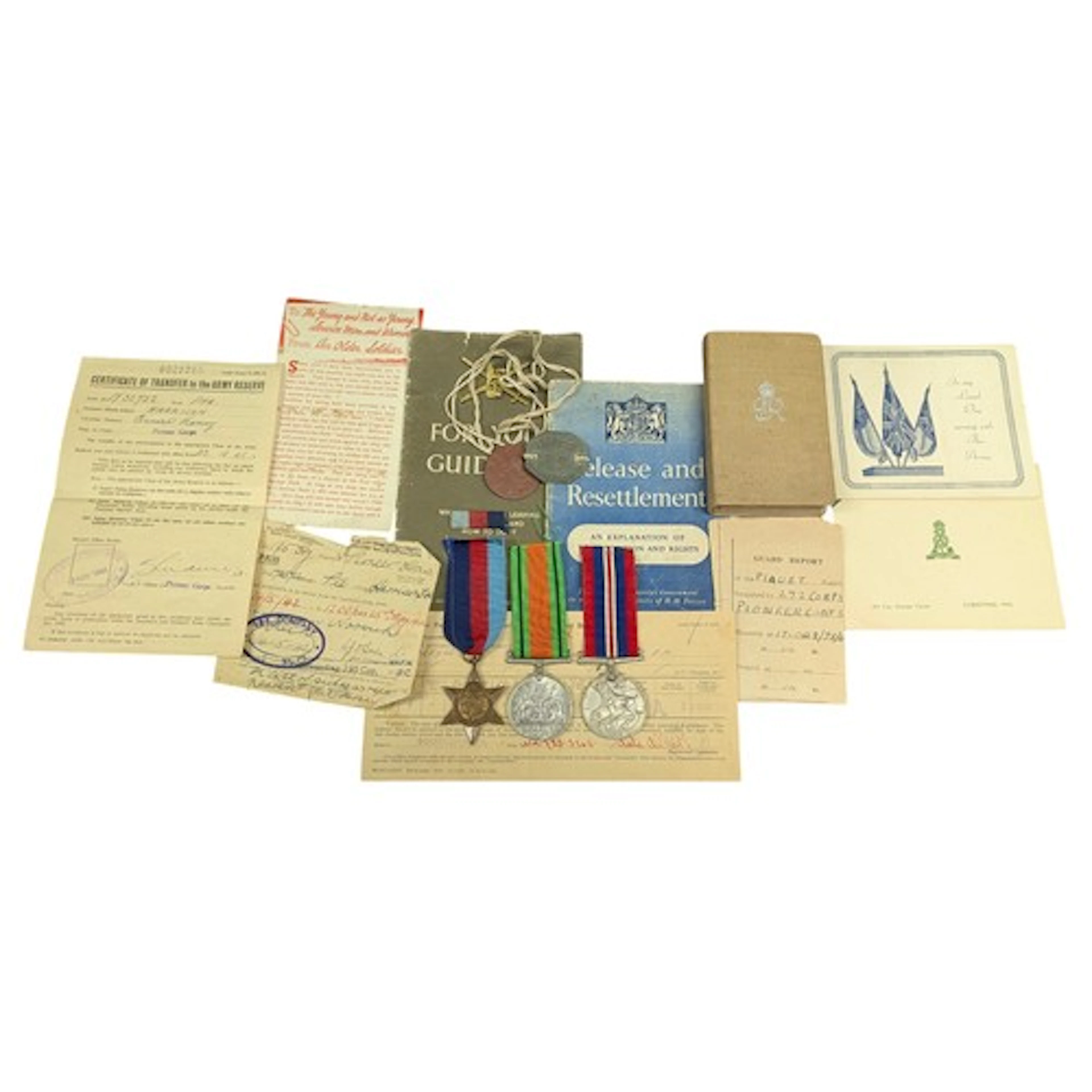 WW2 British Medal & Ephemera group to Lance Corporal Ernest ...
