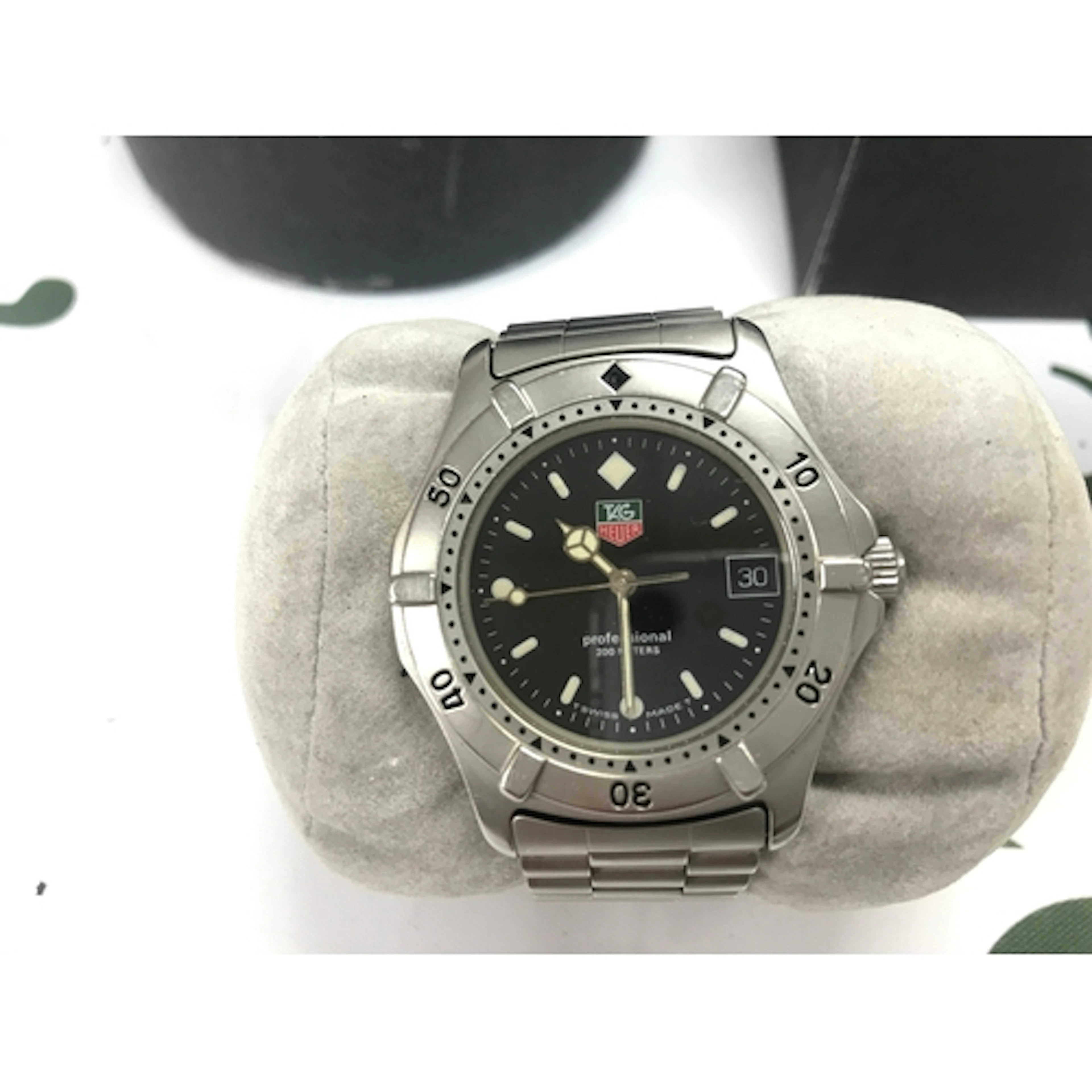 vintage TAG Heuer Professional 2000 Series quartz watch with...