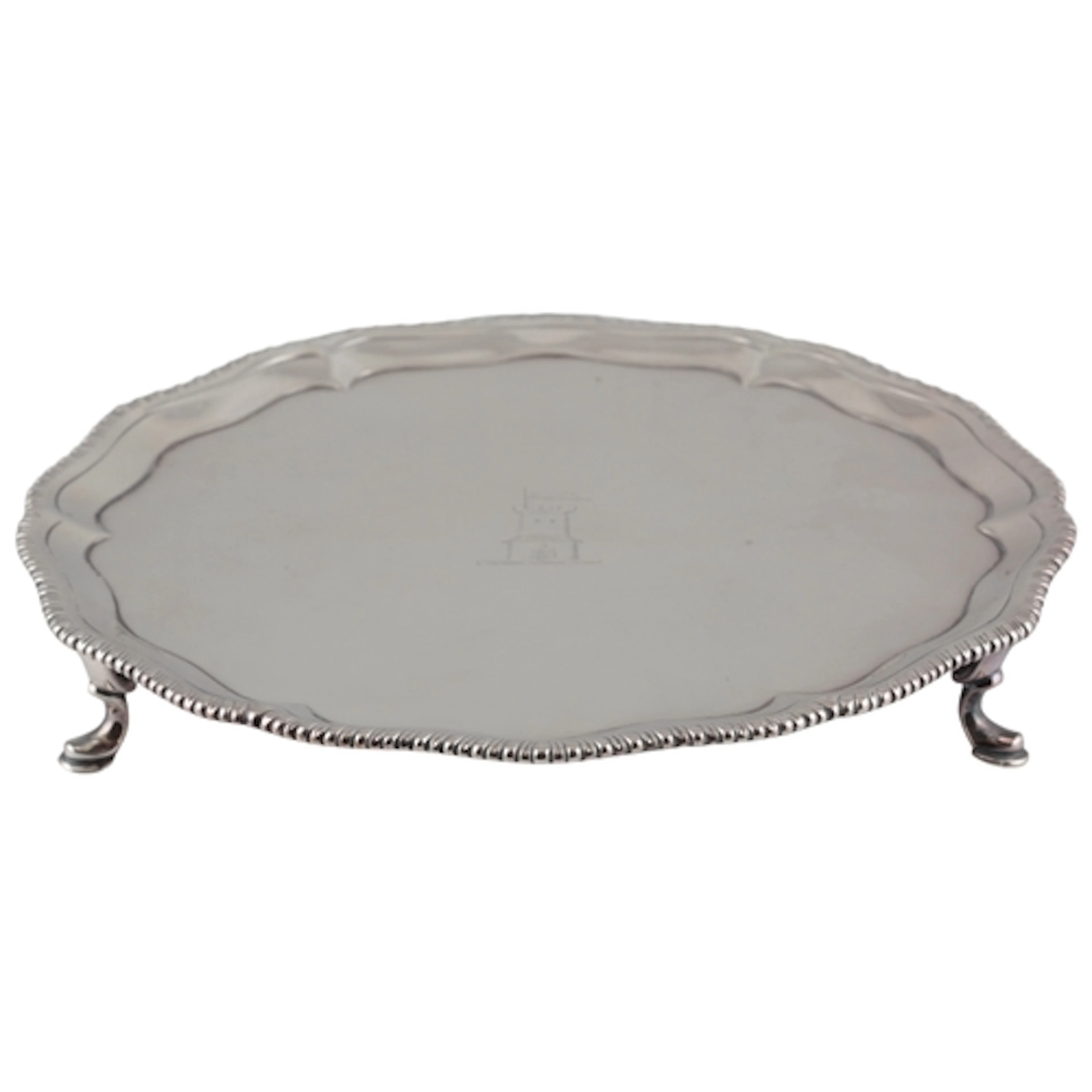 A George III silver waiter by Richard Rugg I, of shaped circ...