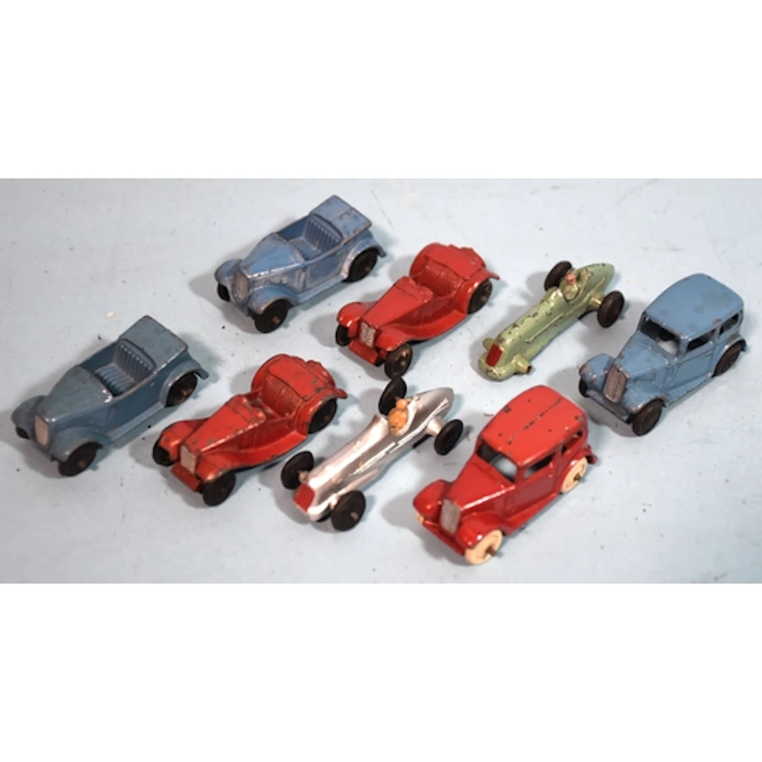 Dinky Toys, two 'Set 35' small cars groups, each of Austin S...
