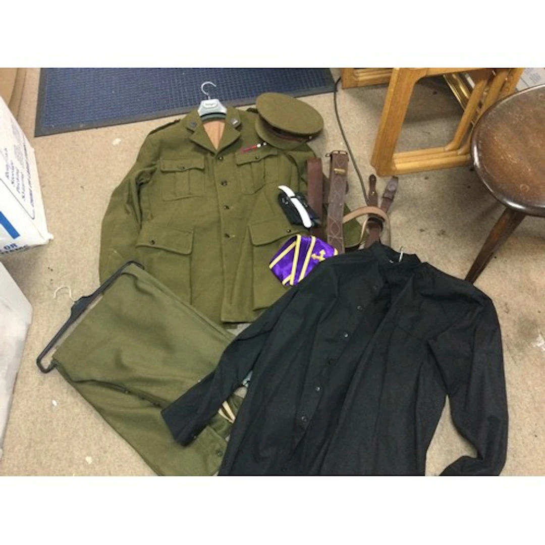 WW1 replica army chaplains outfit