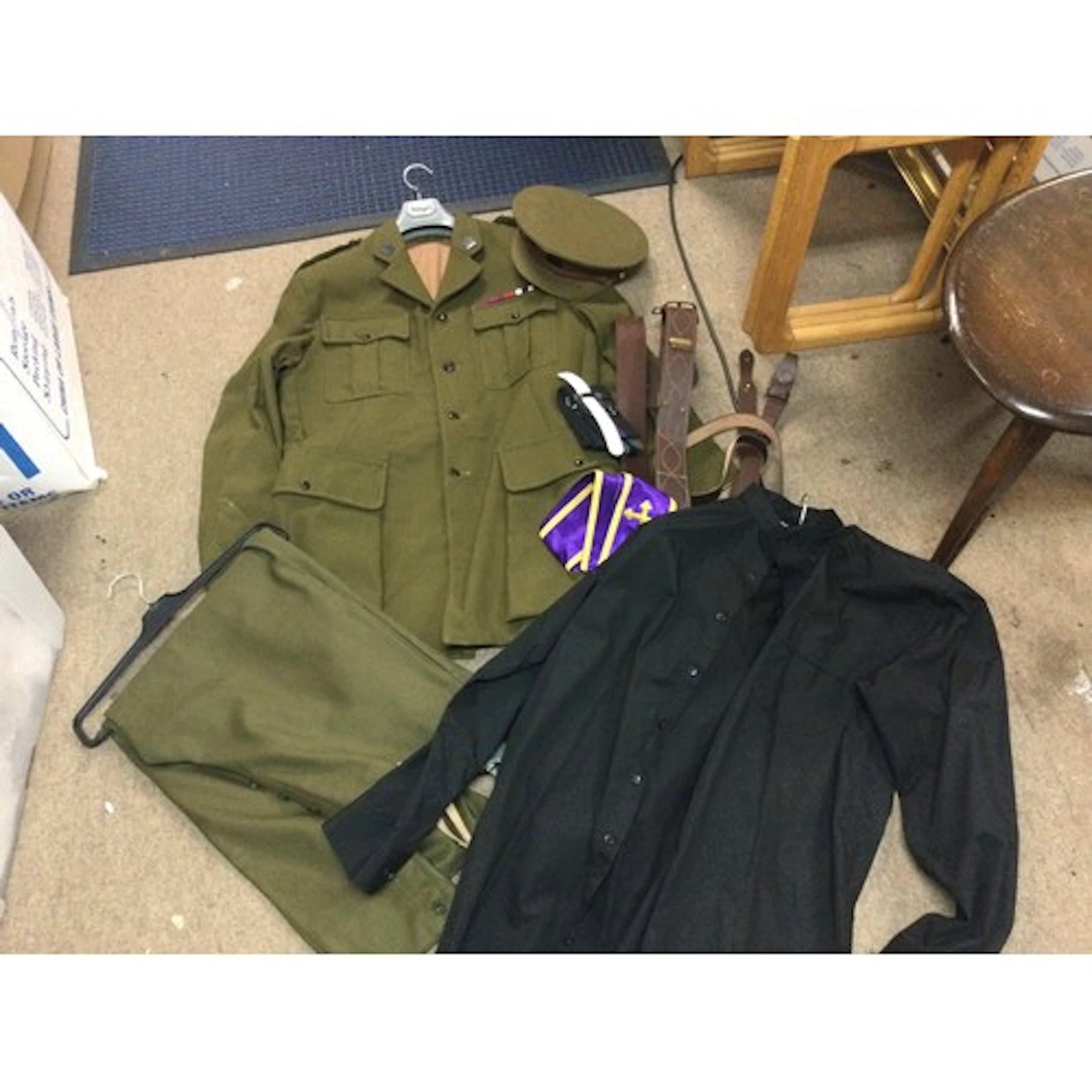 WW1 replica army chaplains outfit