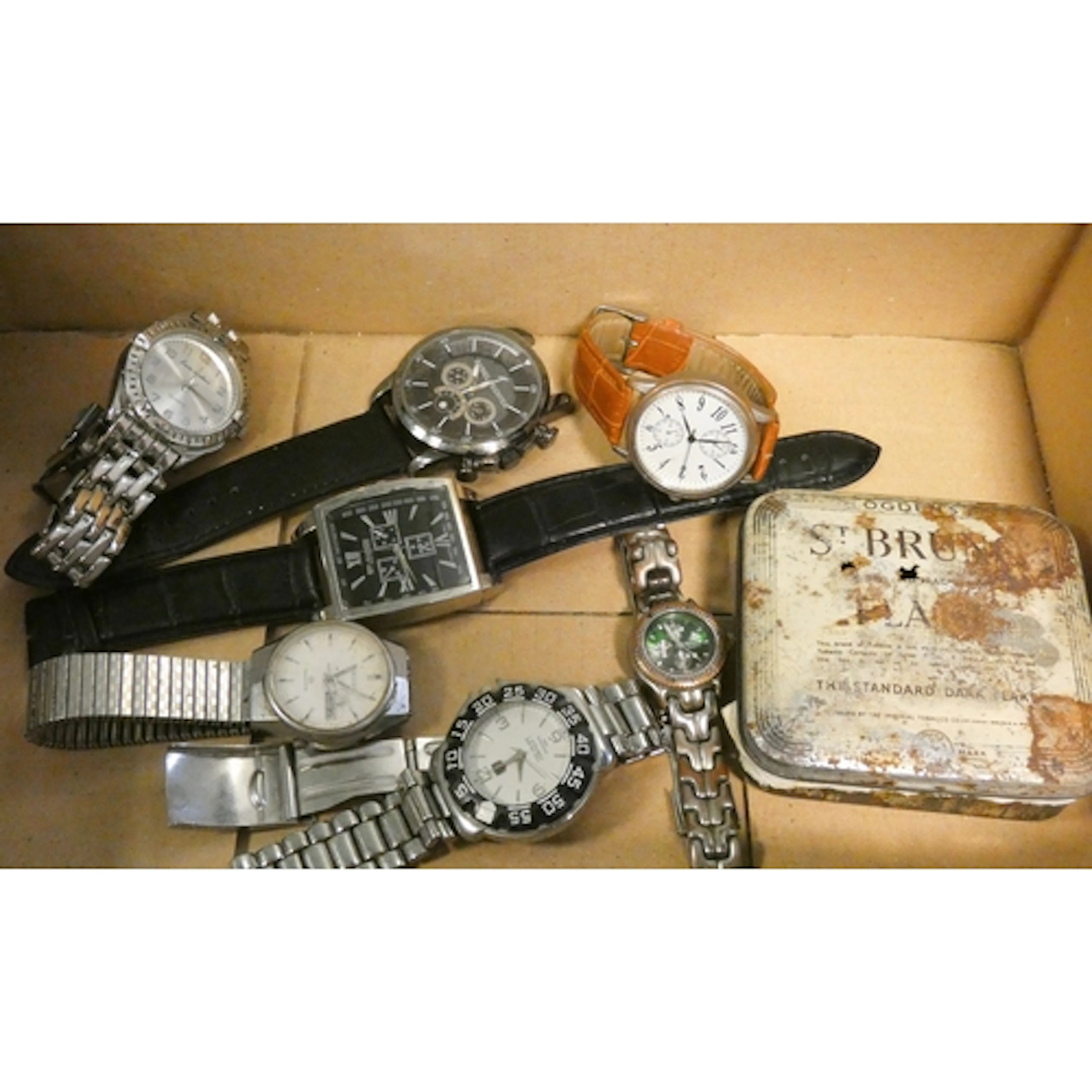 A collection of seven assorted ladies and gents wrist watche...