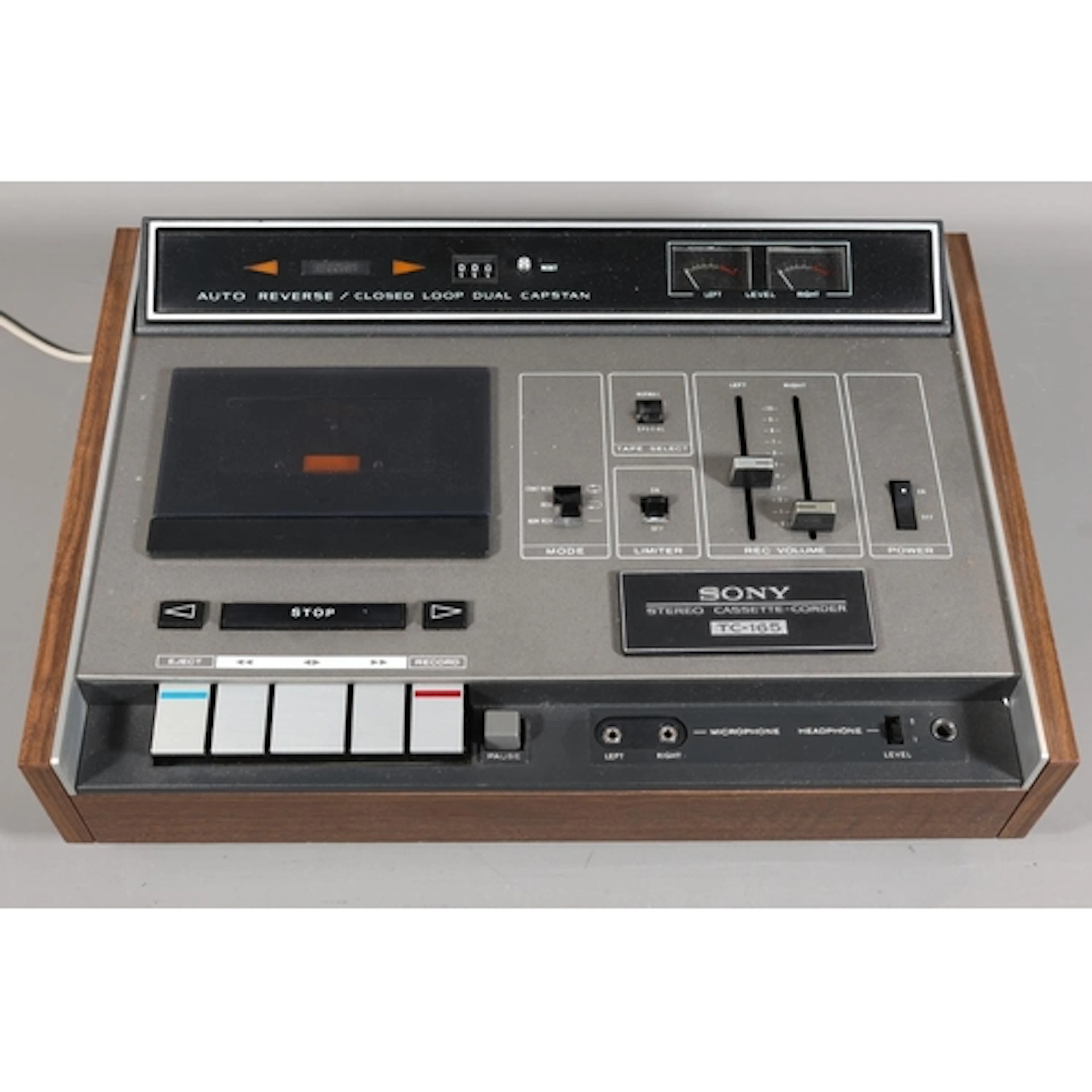 Sony TC165 Stereo, Auto reversing Cassette Deck - 1970s