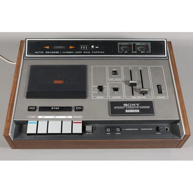 Sony TC165 Stereo, Auto reversing Cassette Deck - 1970s