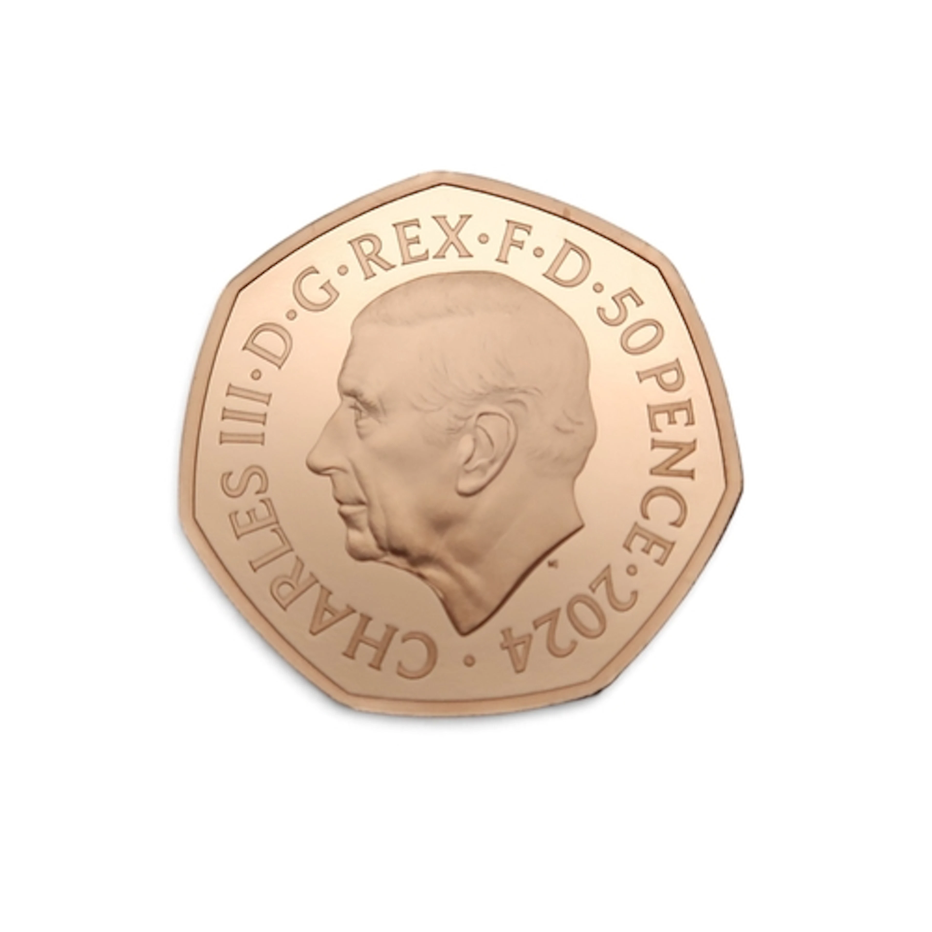50 Pence - Charles III Diplodocus Gold Proof 2024...