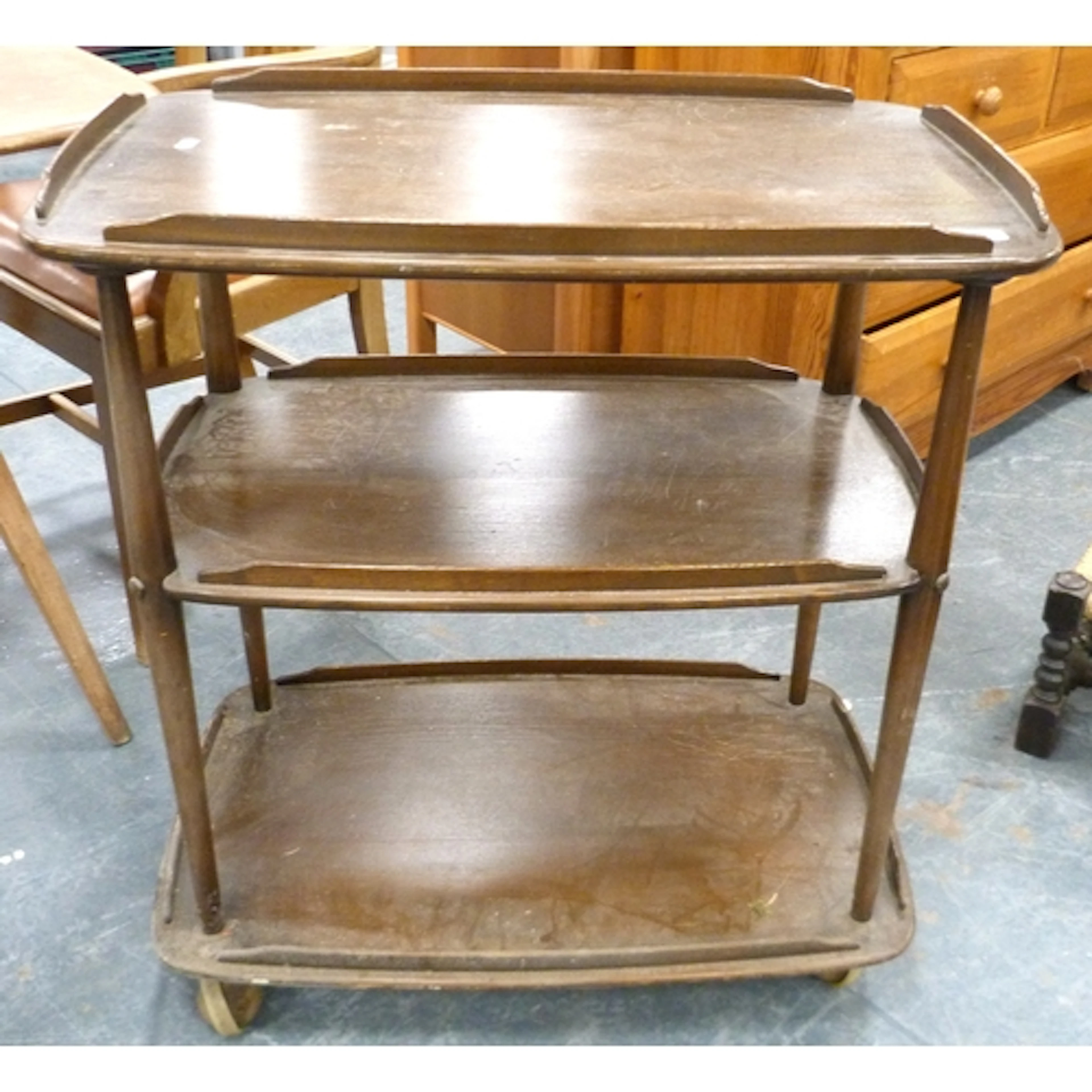 Ercol three tier trolley.