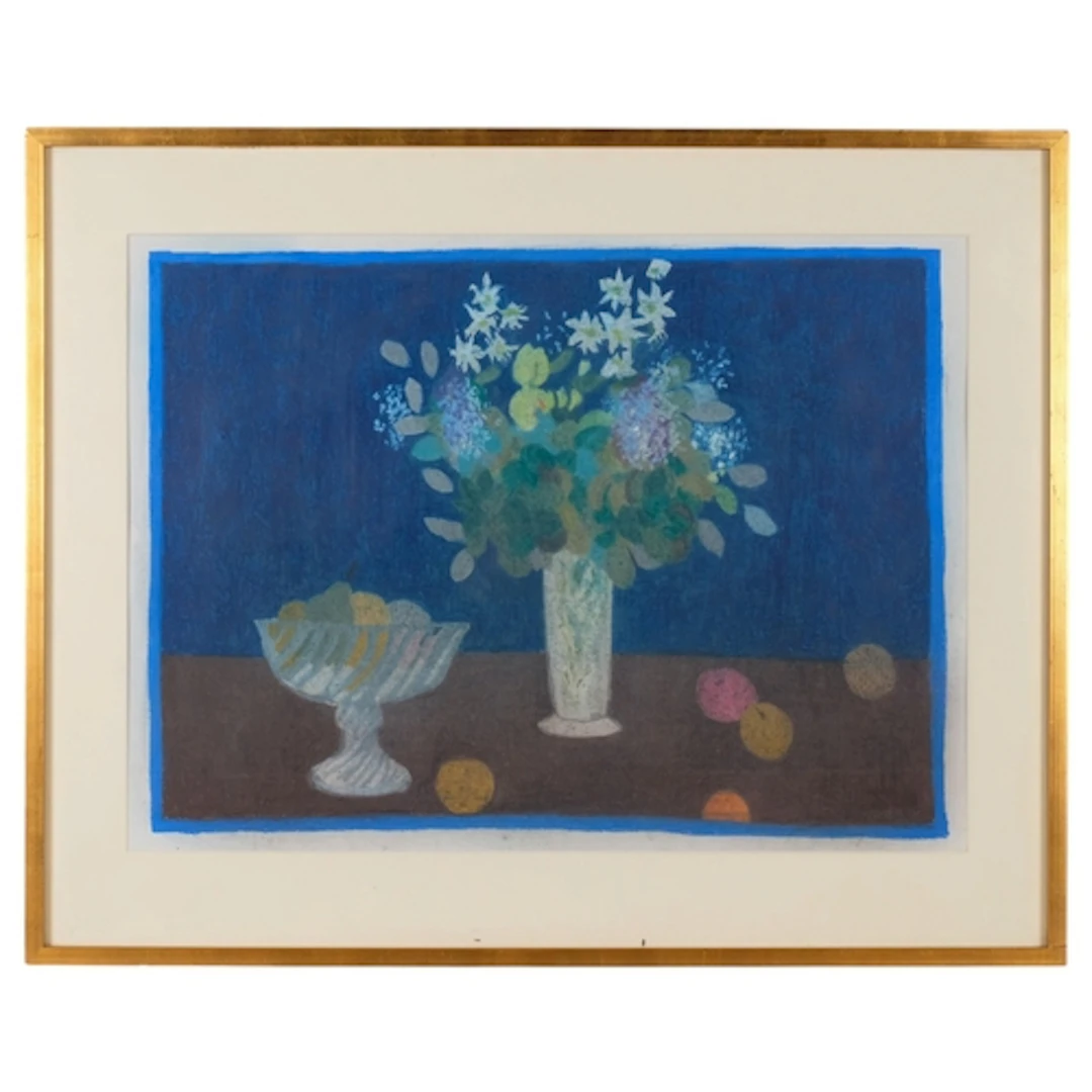 Bernard Myers (1925 - 2007), still life, coloured pastels, i...