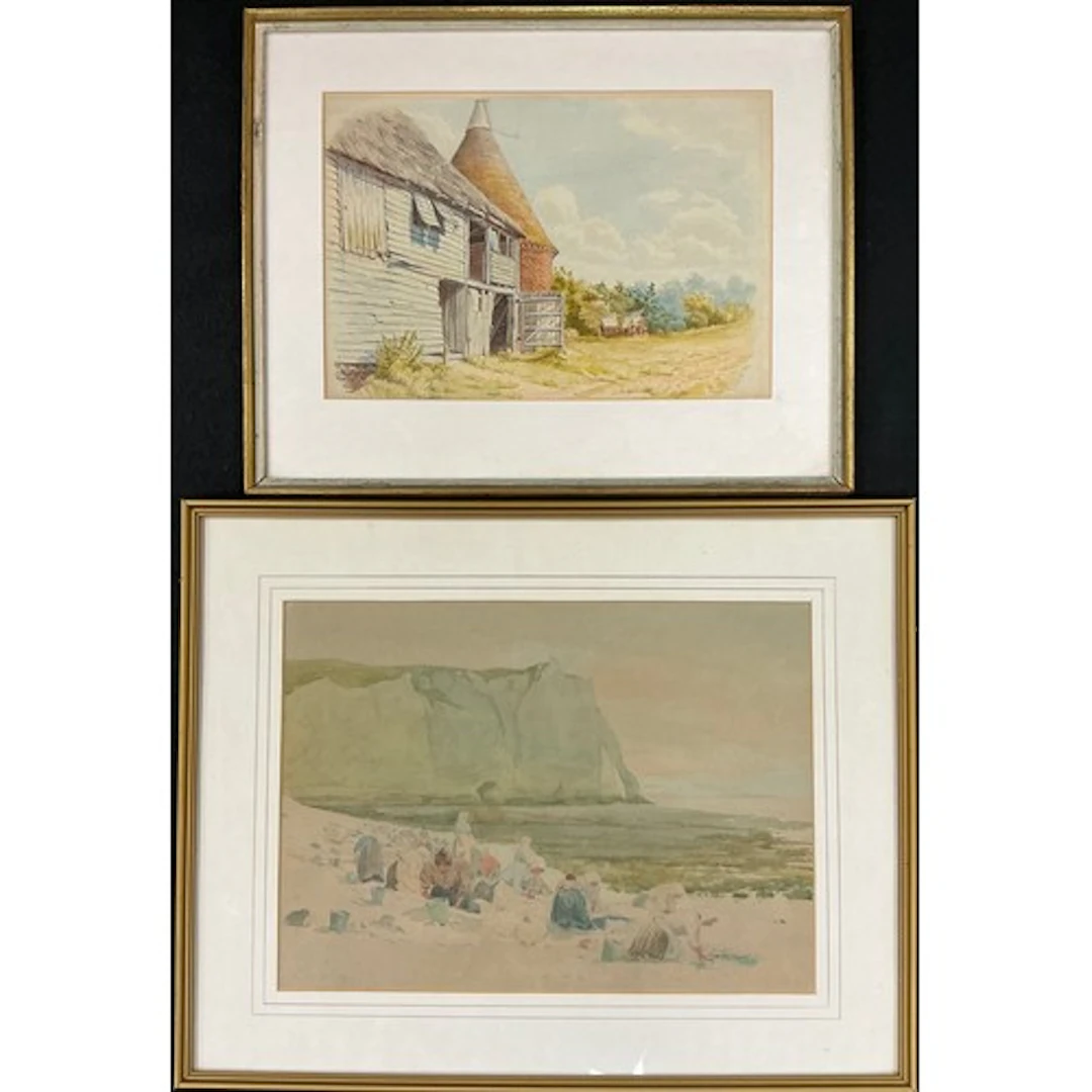 Charles Horsley, A Kentish Farm, signed with monogram, dated...