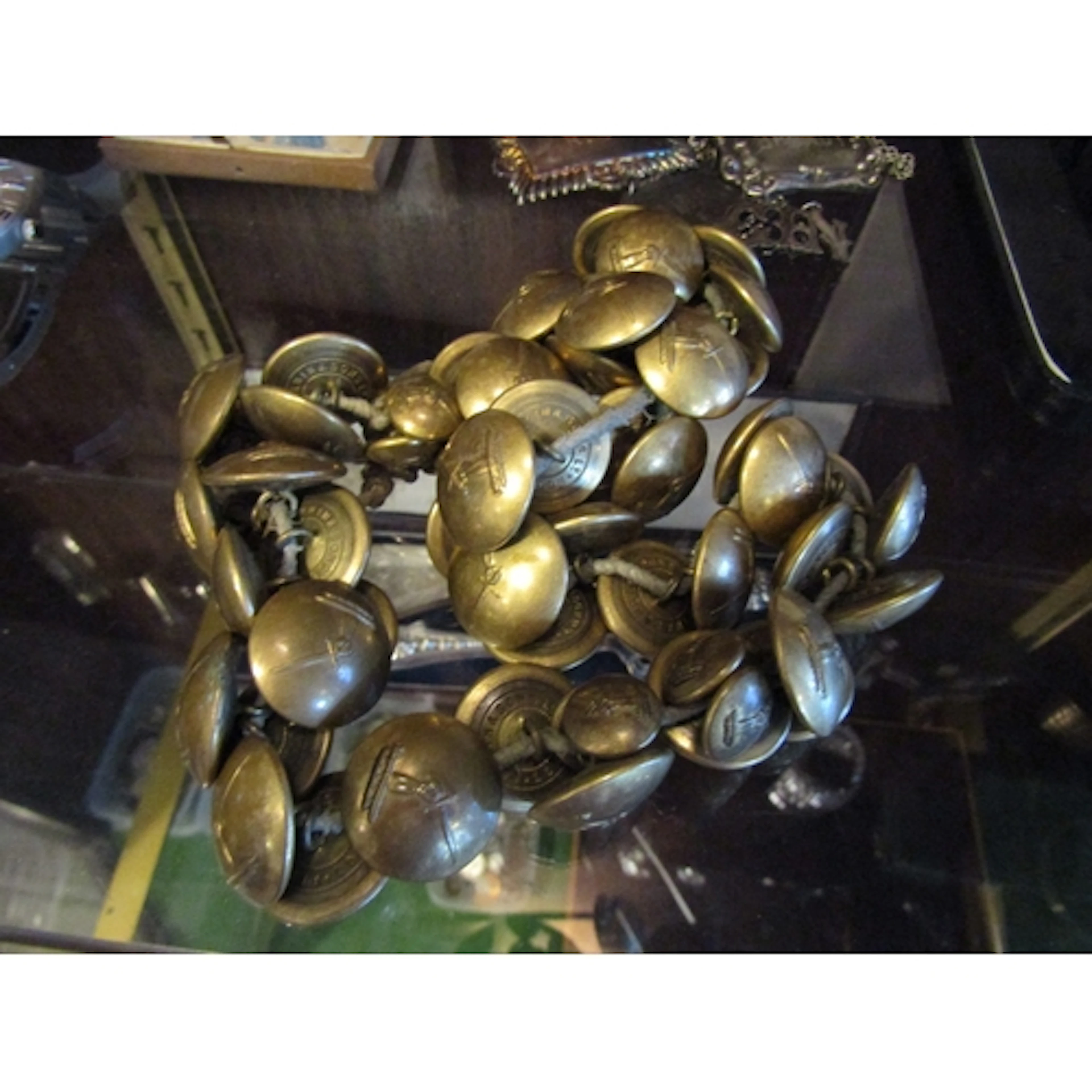 Collection of Old Gilt Brass Tunic Buttons with Ancestorial ...