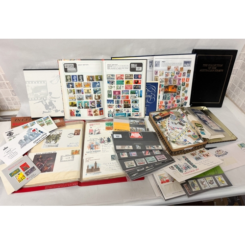 A collection of stamps to include First Day covers, mint pac...