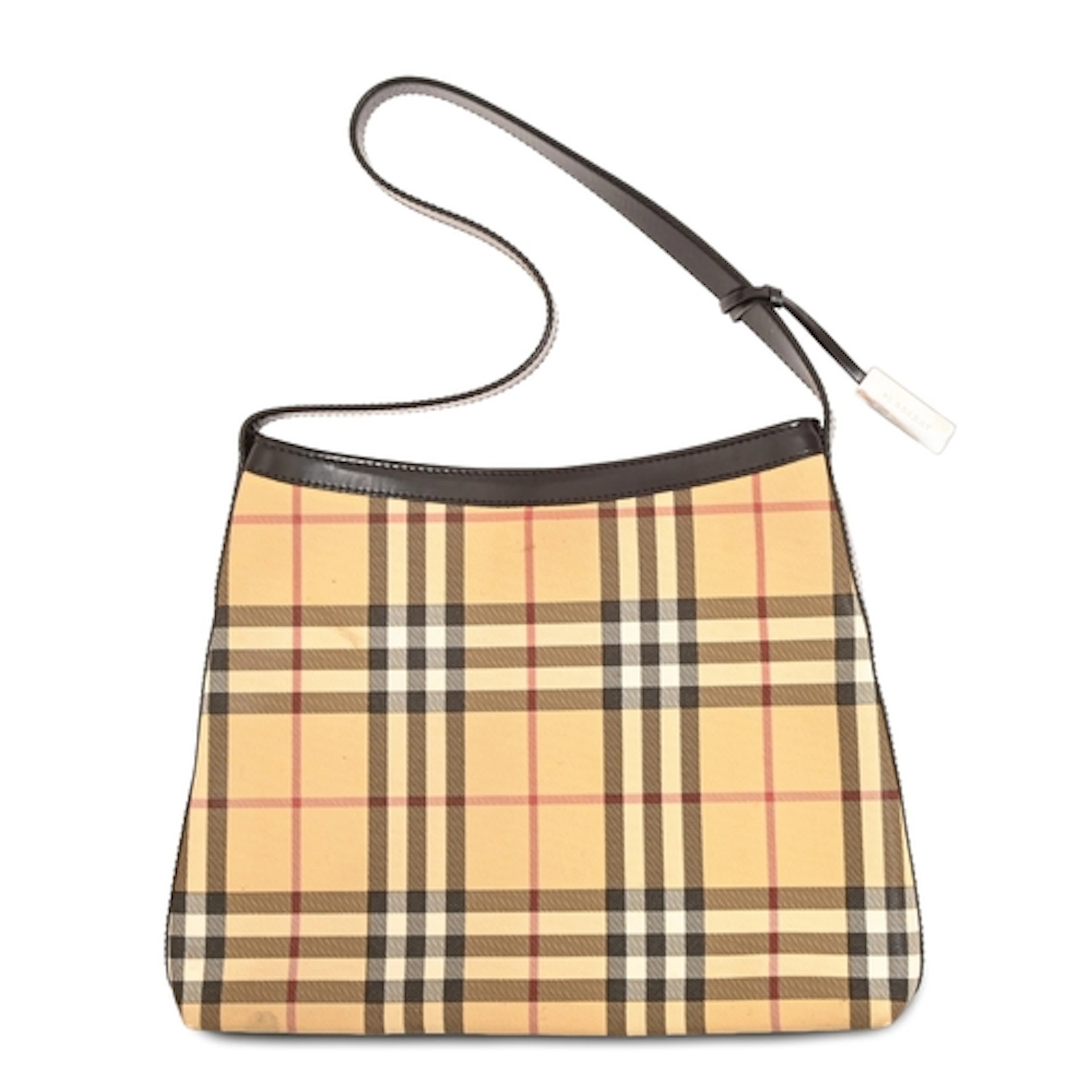 Fashion. Burberry London Nova Check leather bound PVC-coated...