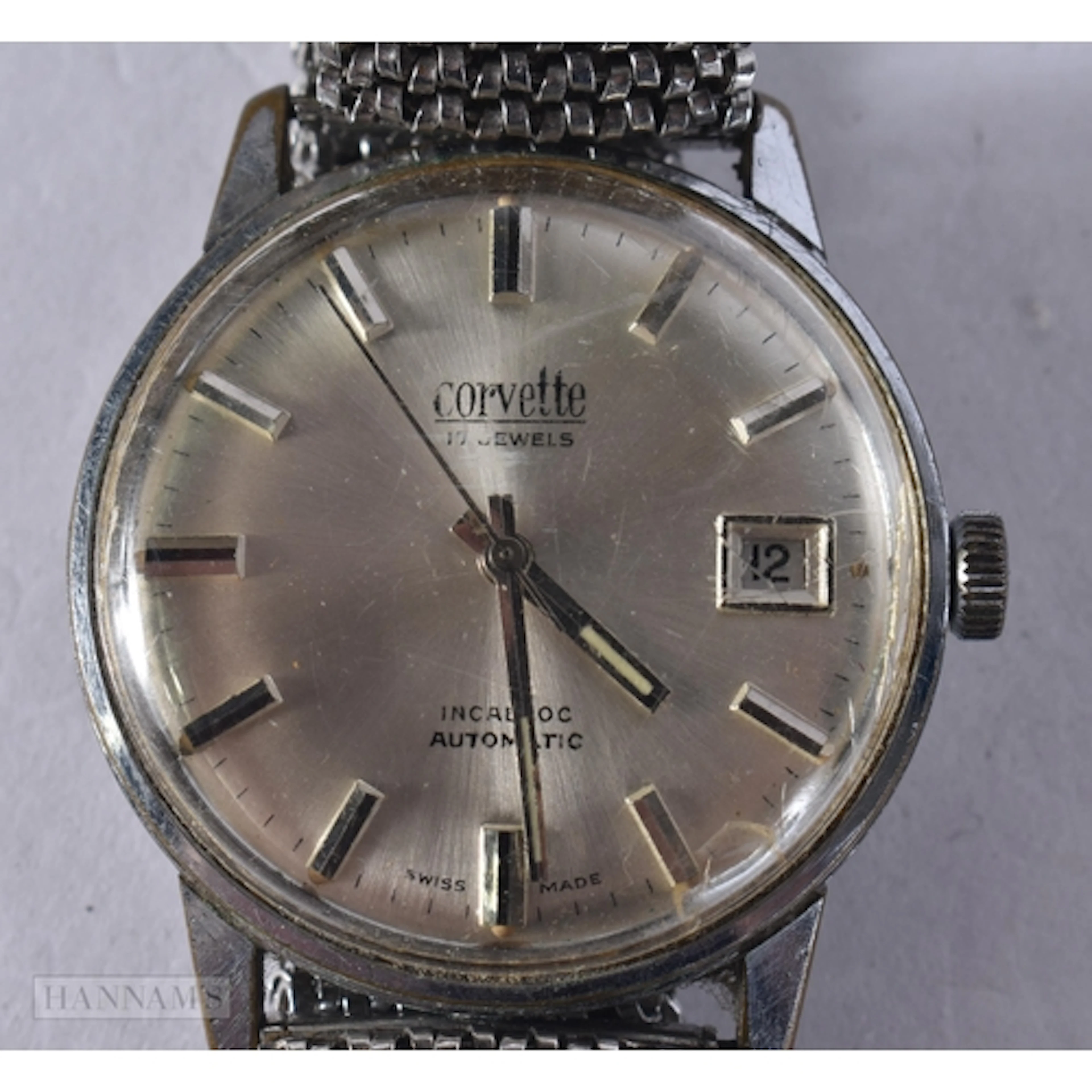 Corvette 17 Jewel Automatic Watch Working