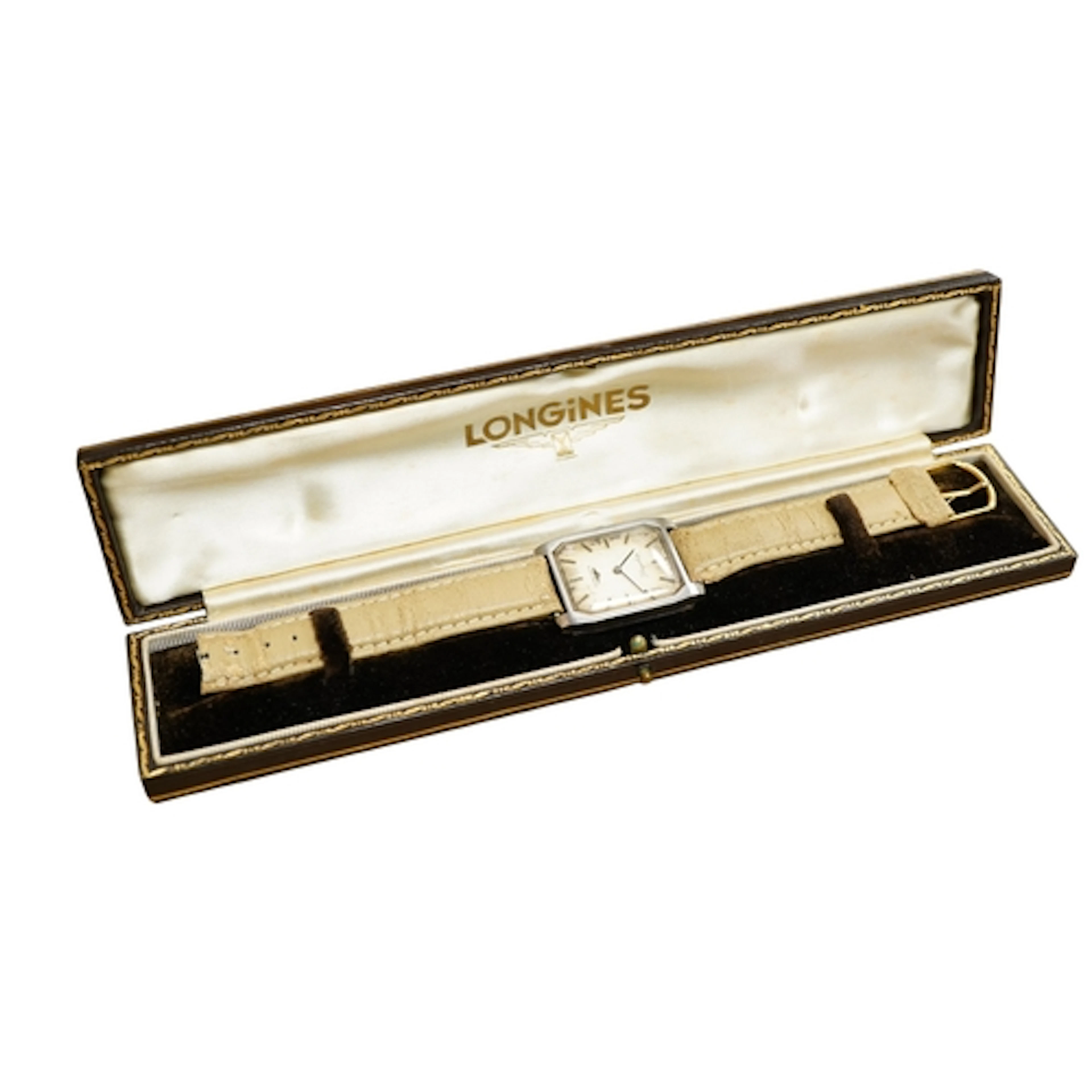 A gentleman's stainless steel Longines Flagship manual wind ...
