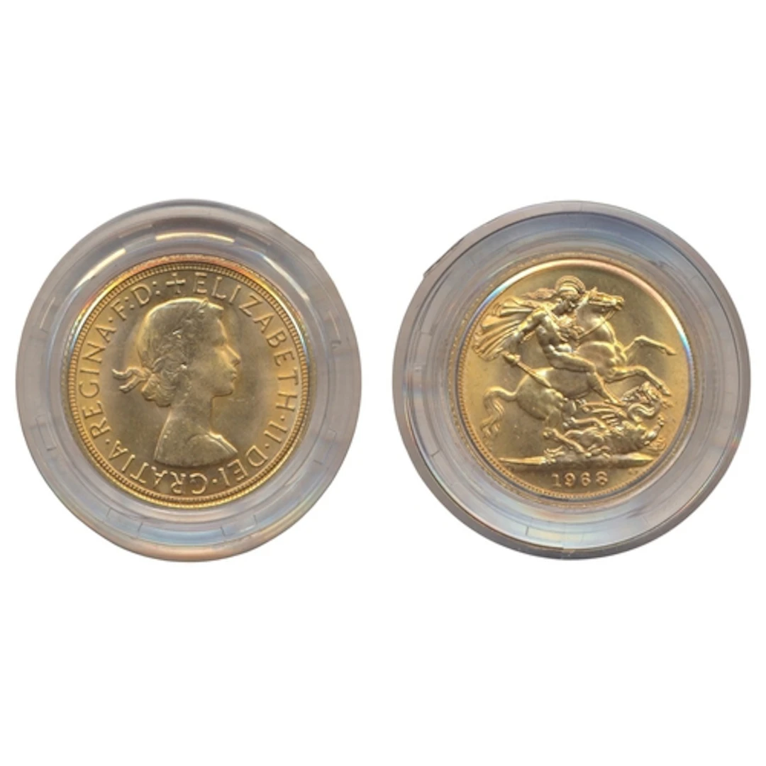 Investment Gold Lot - Documents Required. 1968 sovereign ext...