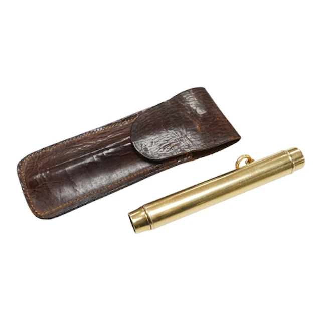 A George V 18ct gold overlaid gravity propelling pencil, by ...