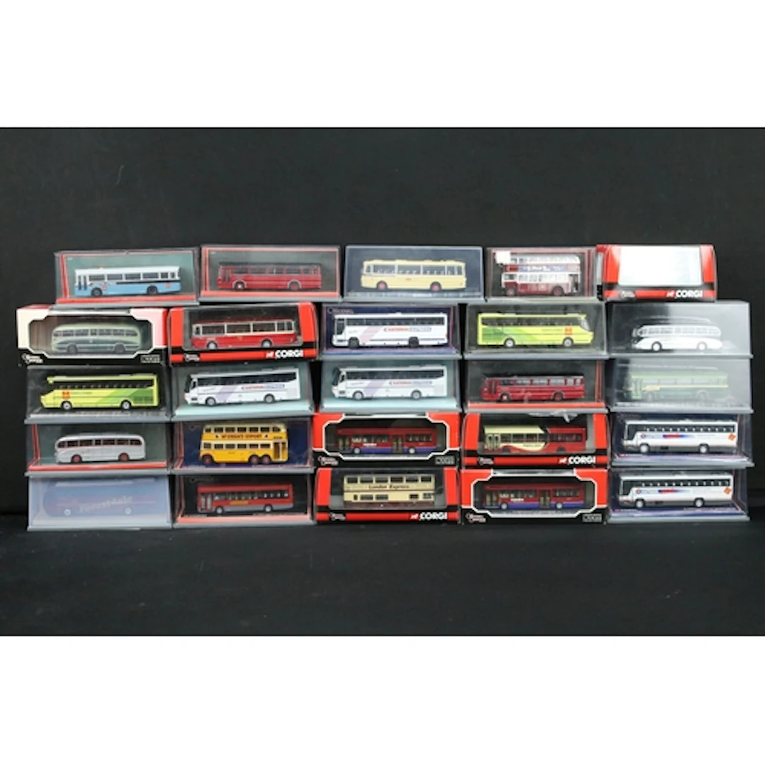 25 Boxed / cased Corgi Original Omnibus diecast model buses ...