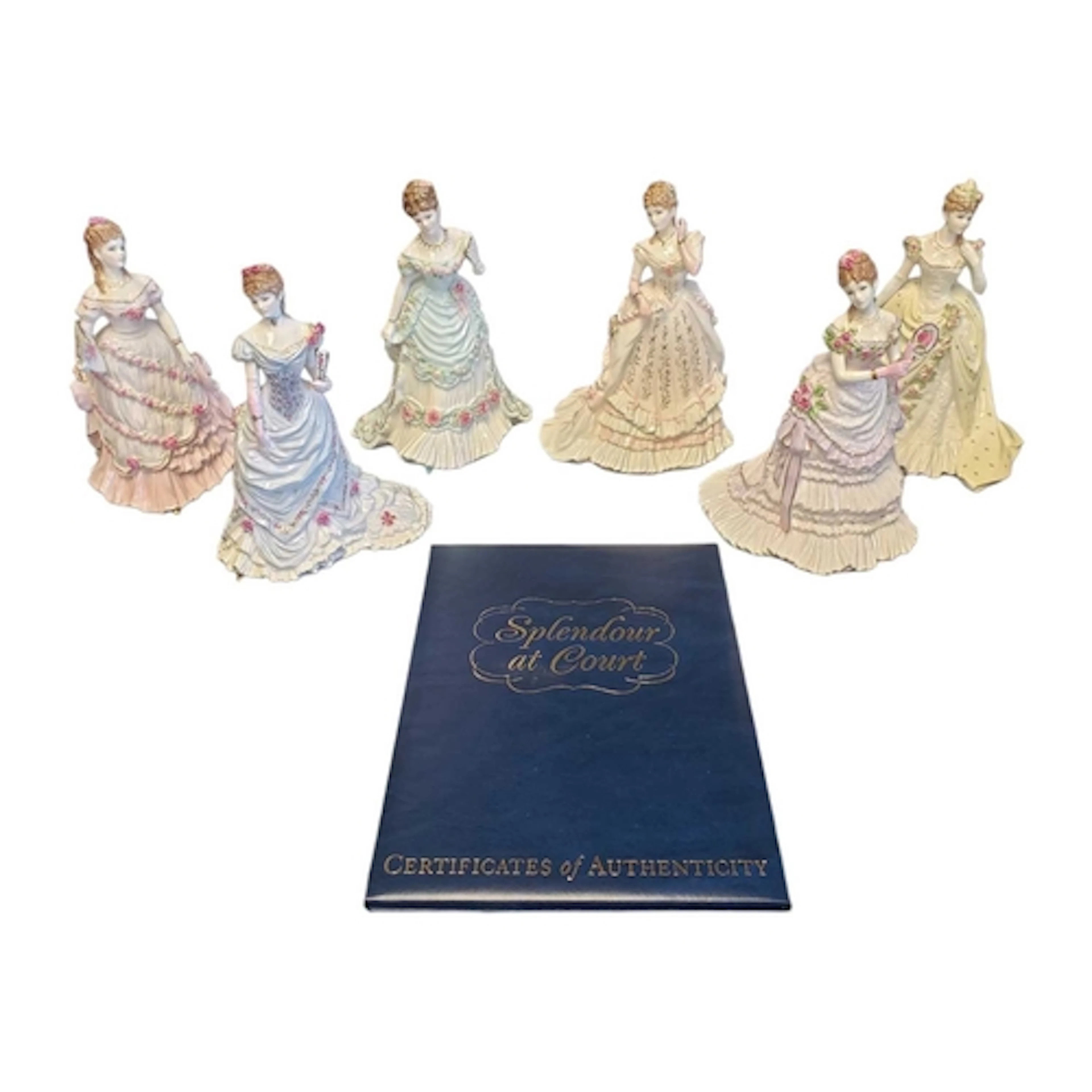 Royal Worcester - 1990s bone china Splendour At Court limite...