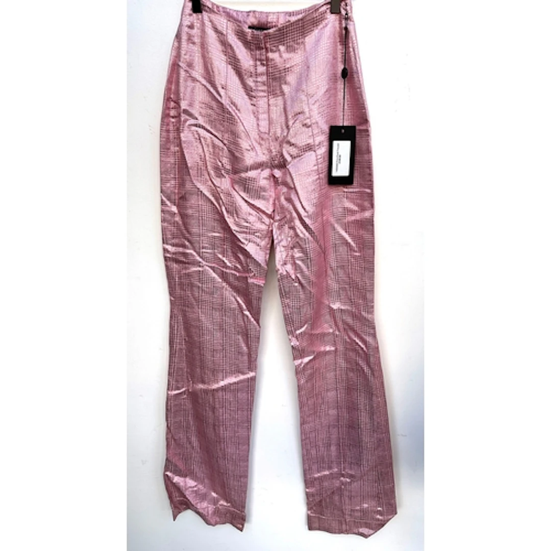 Andrew Majtenyi, pink plaid trouser, size 8 RRP £140