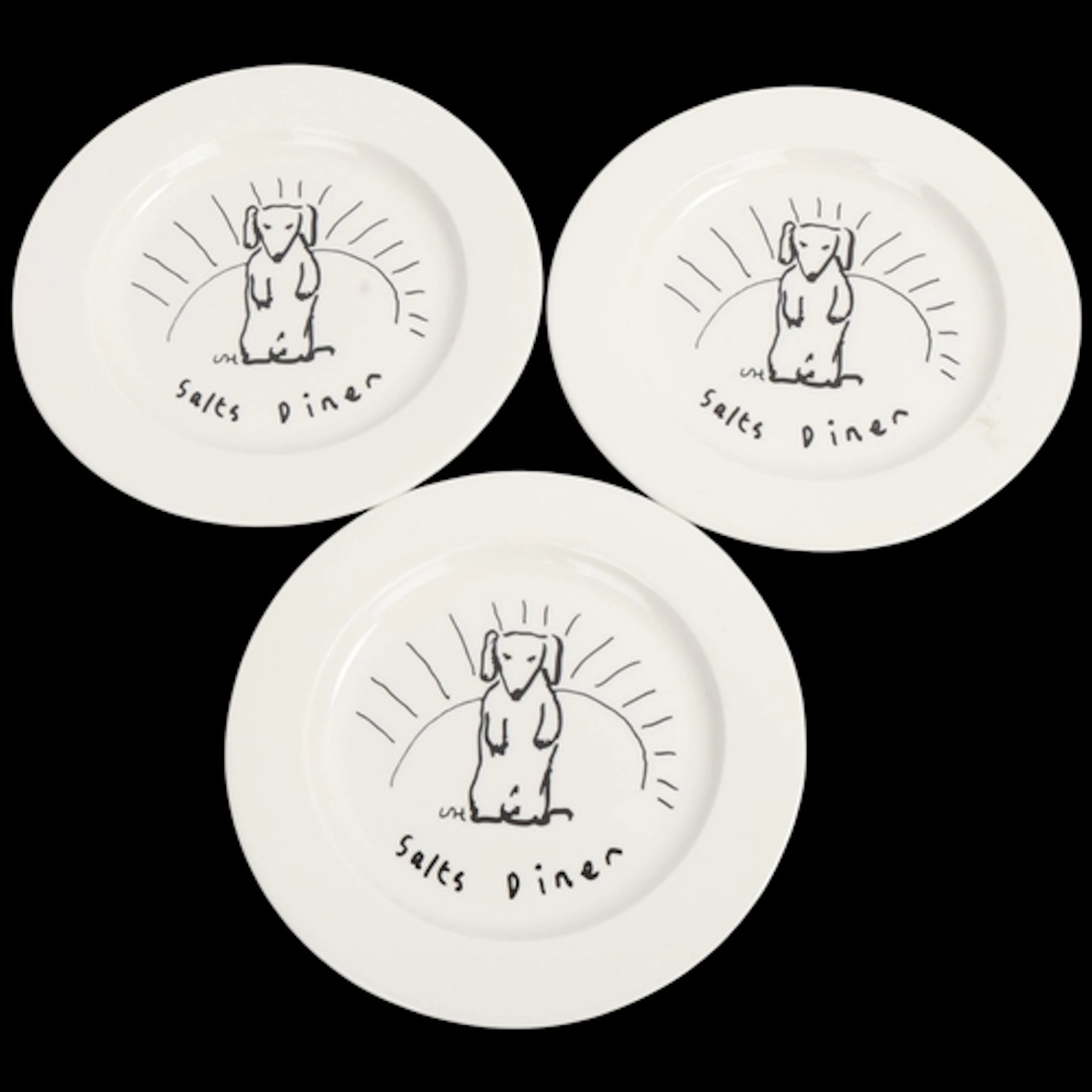 Steelite International - 3 plates designed by DAVID HOCKNEY ...