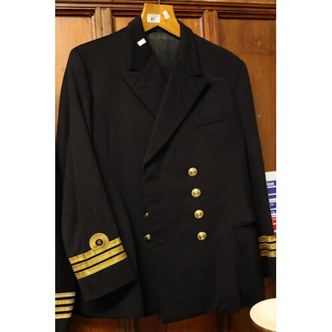 Naval Reserve Commander's uniform, double breasted jacket.