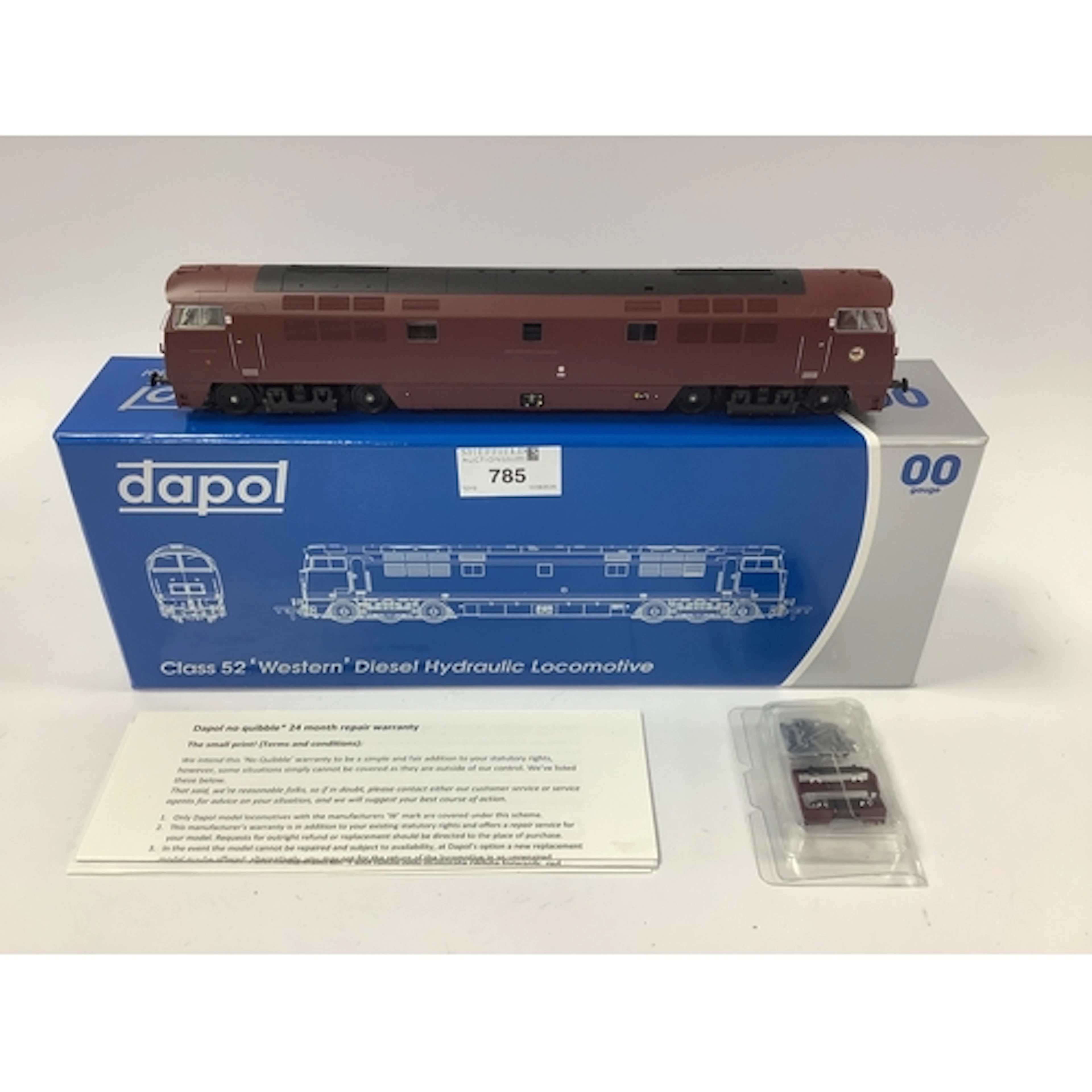 A boxed Dapol 00 gauge Class 52 "Western" diesel locomotive ...