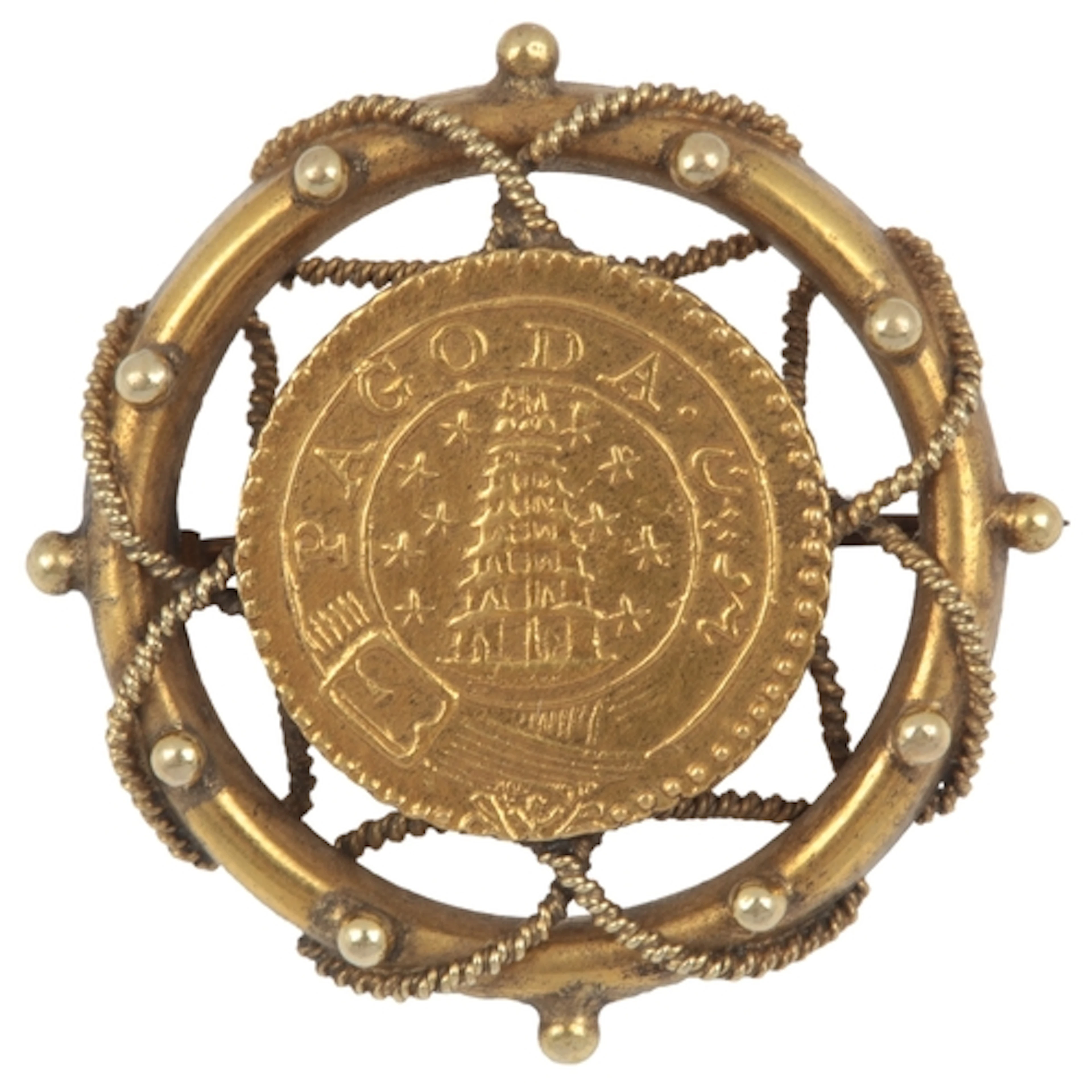 A gold Pagoda coin, Madras Presidency, early 19th century, l...