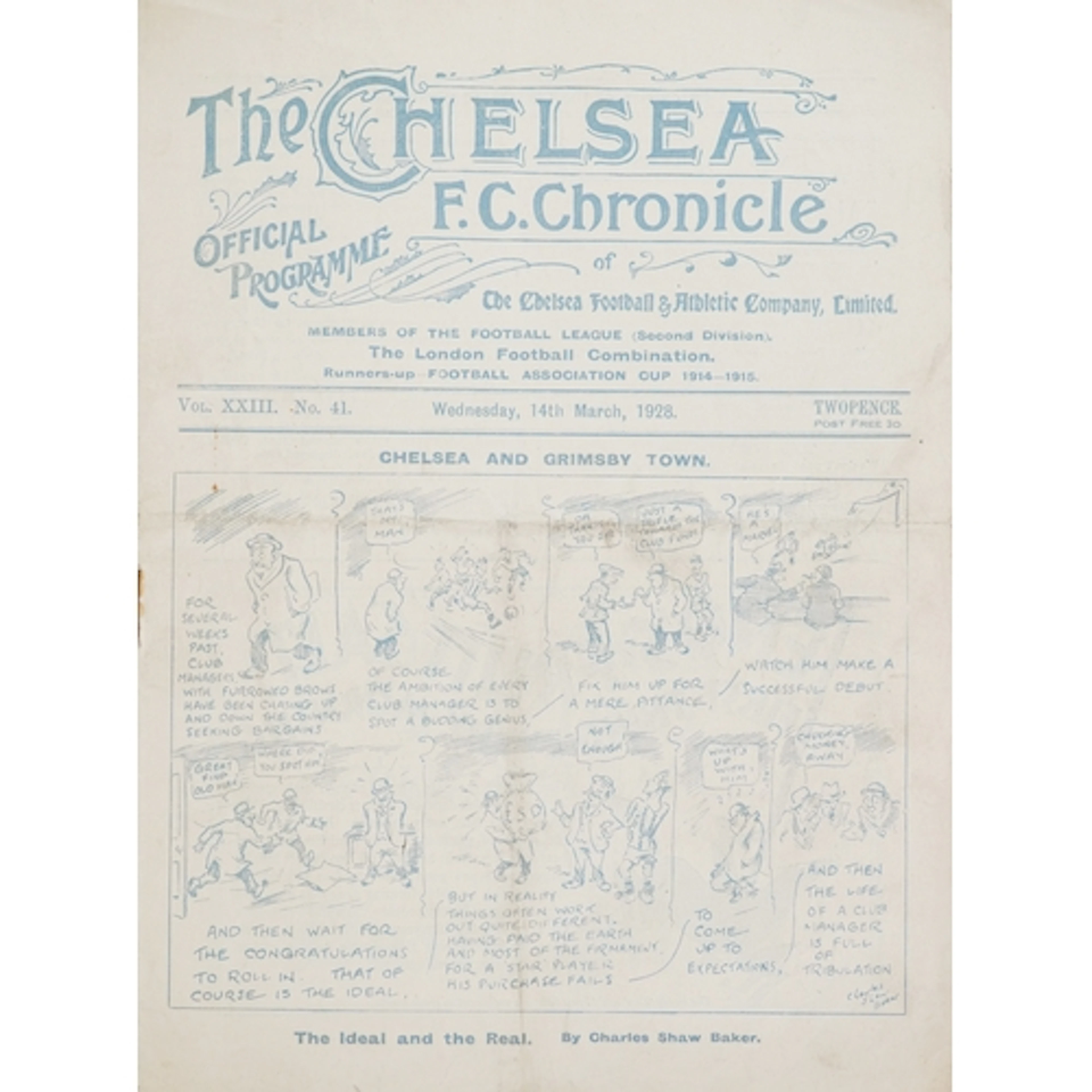 The Chelsea F.C. Chronicles official football programme - Ch...