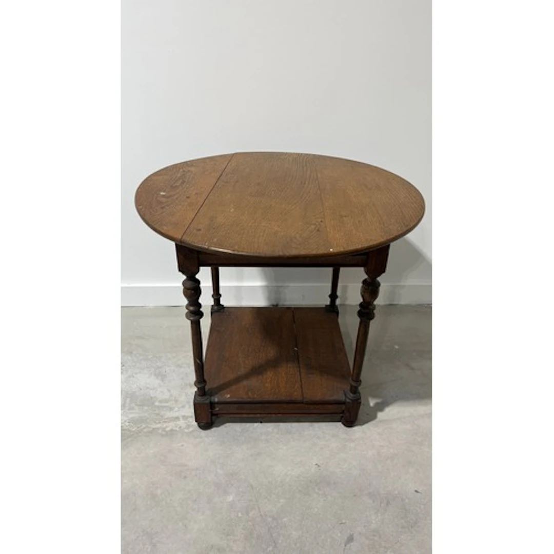 Mahogany circular top occasional table.