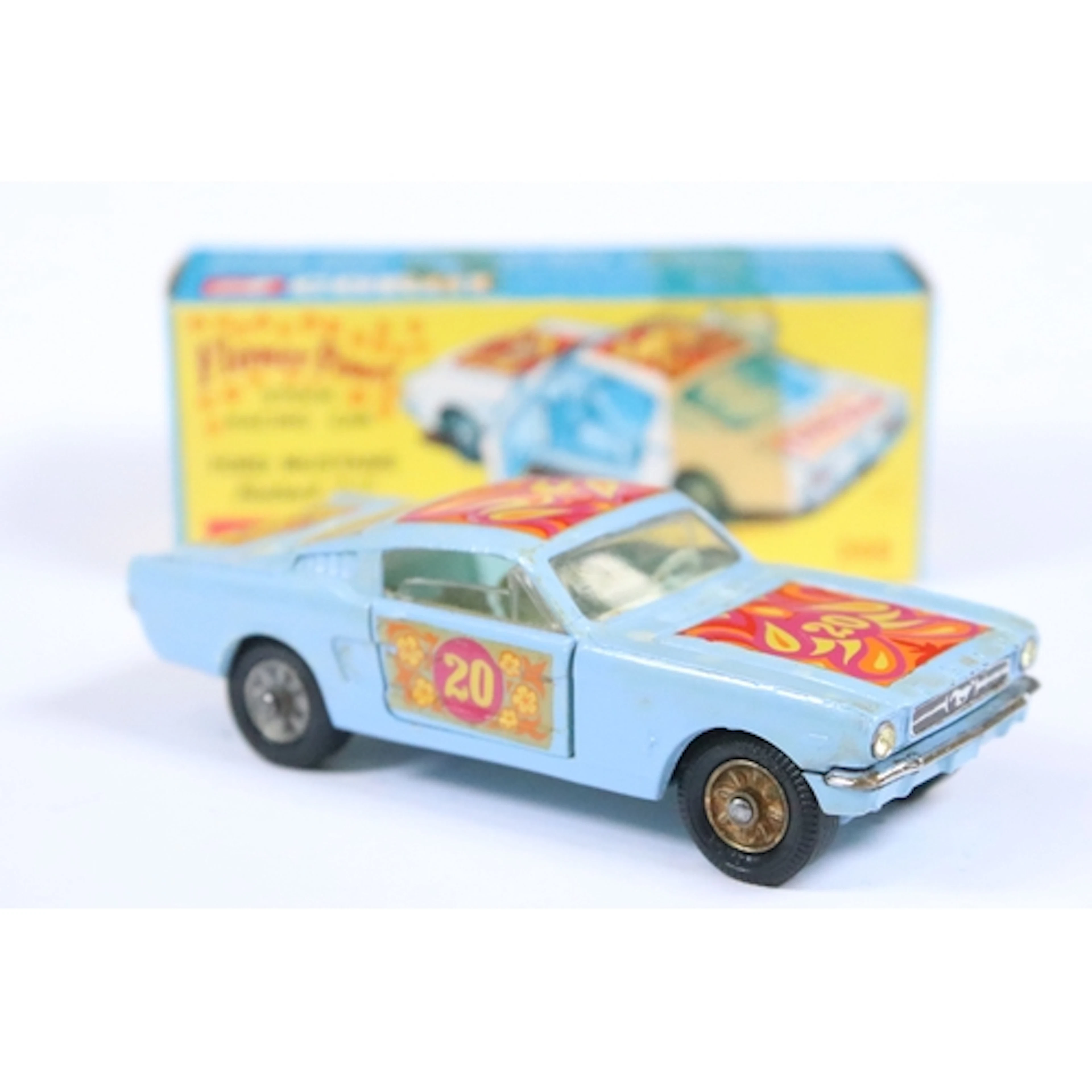Boxed Corgi 348 Ford Mustang Fastback 2+2 Flower Power Stock...