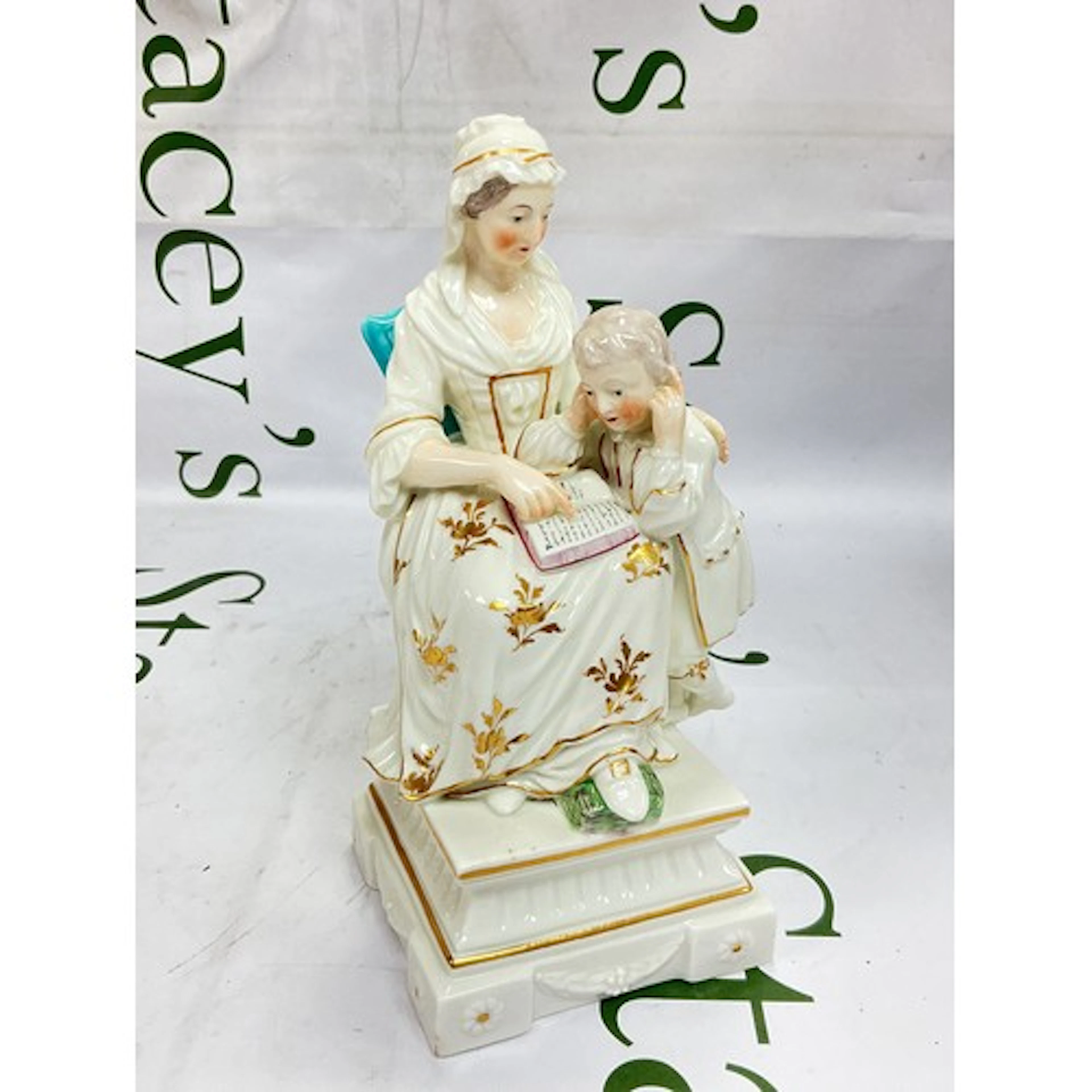 A circa 1775-90 Derby porcelain figure group titled ‘The Pru...