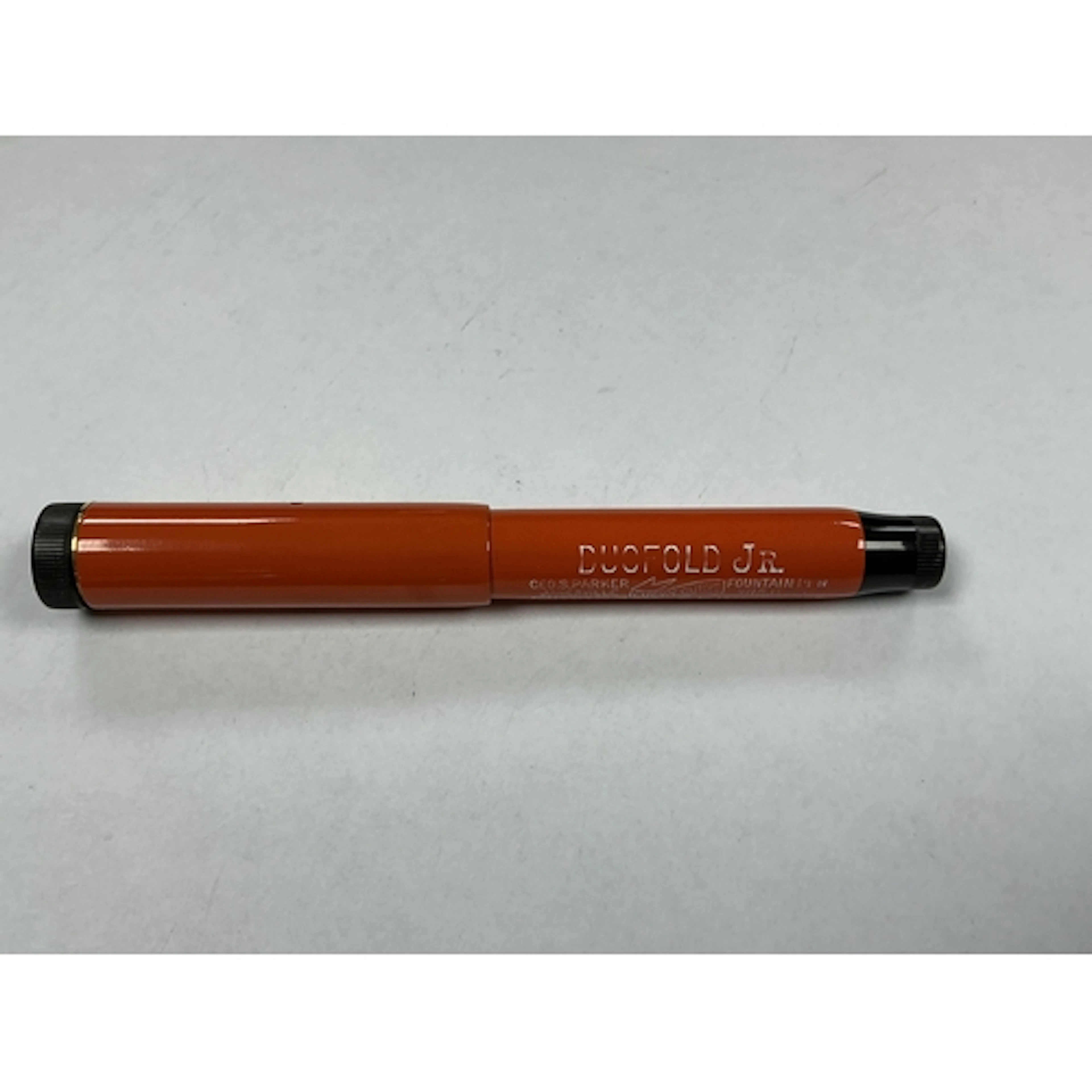 A rare Parker Duofold Junior in RHR with bandless cap and gi...