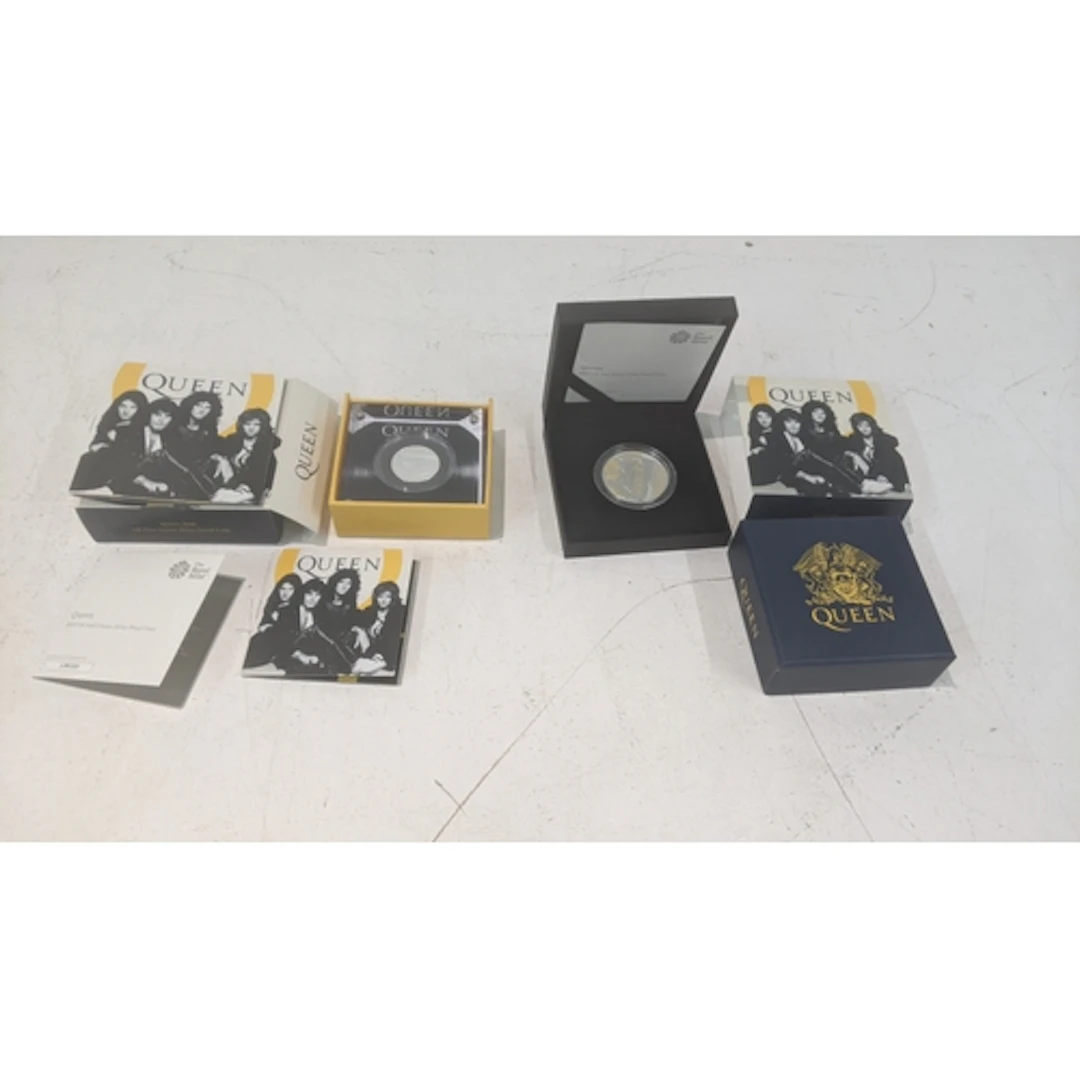 Queen commemorative coins to include a 2020 UK one ounce sil...