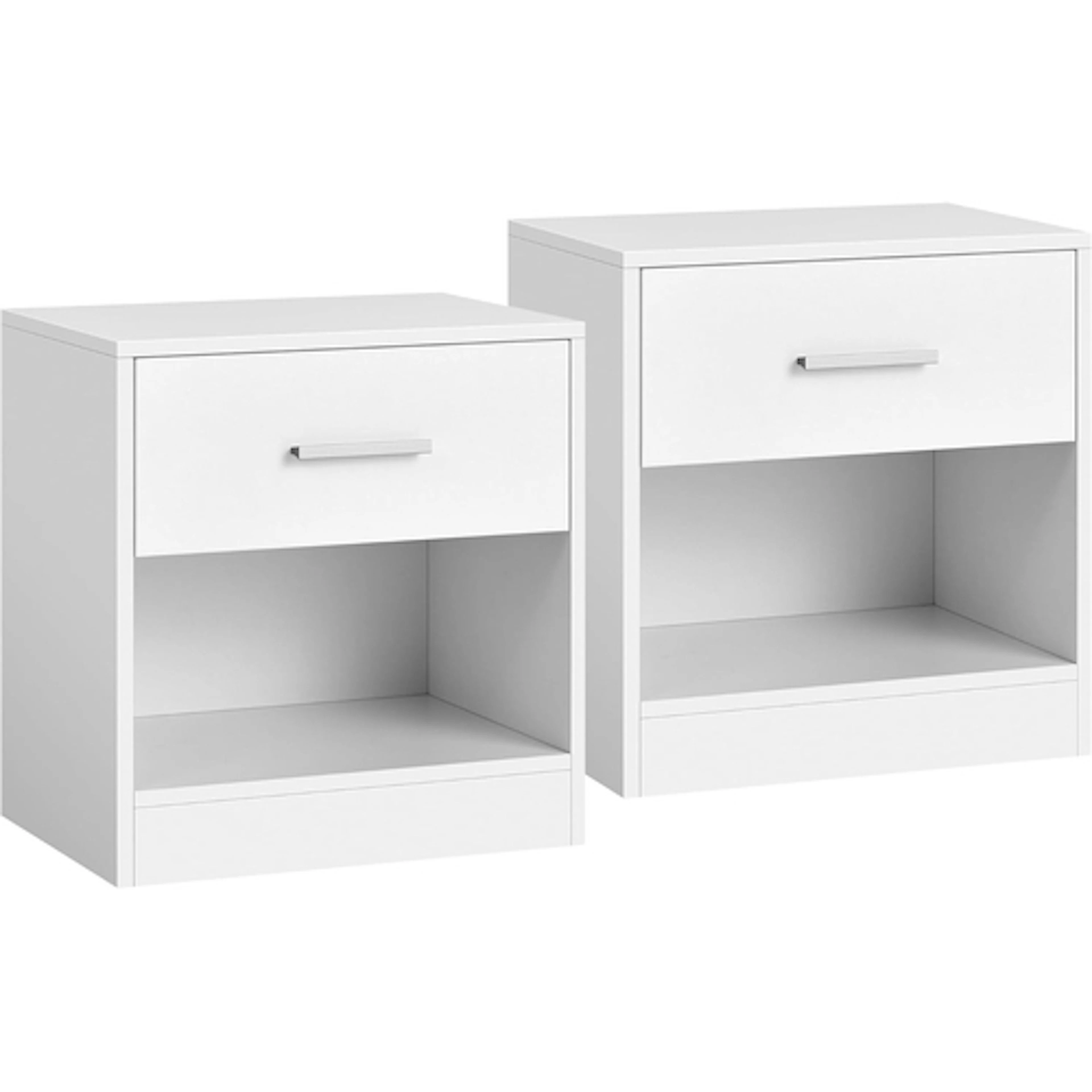 SONGMICS VASAGLE SET OF 2 END TABLES Side Table with Drawer,...