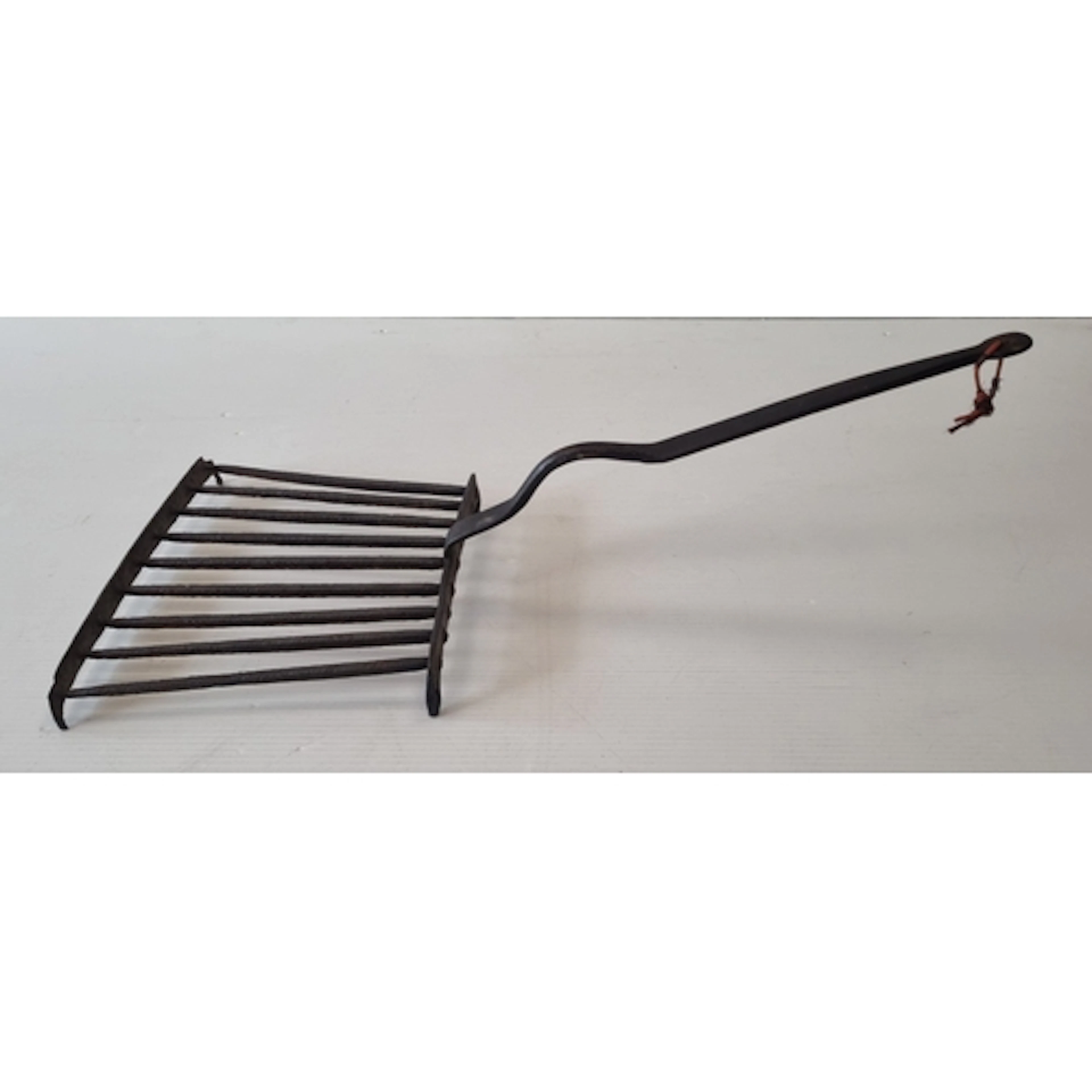 Wrought-Iron Fireplace Trivet with handle H:65cm x W:27cm