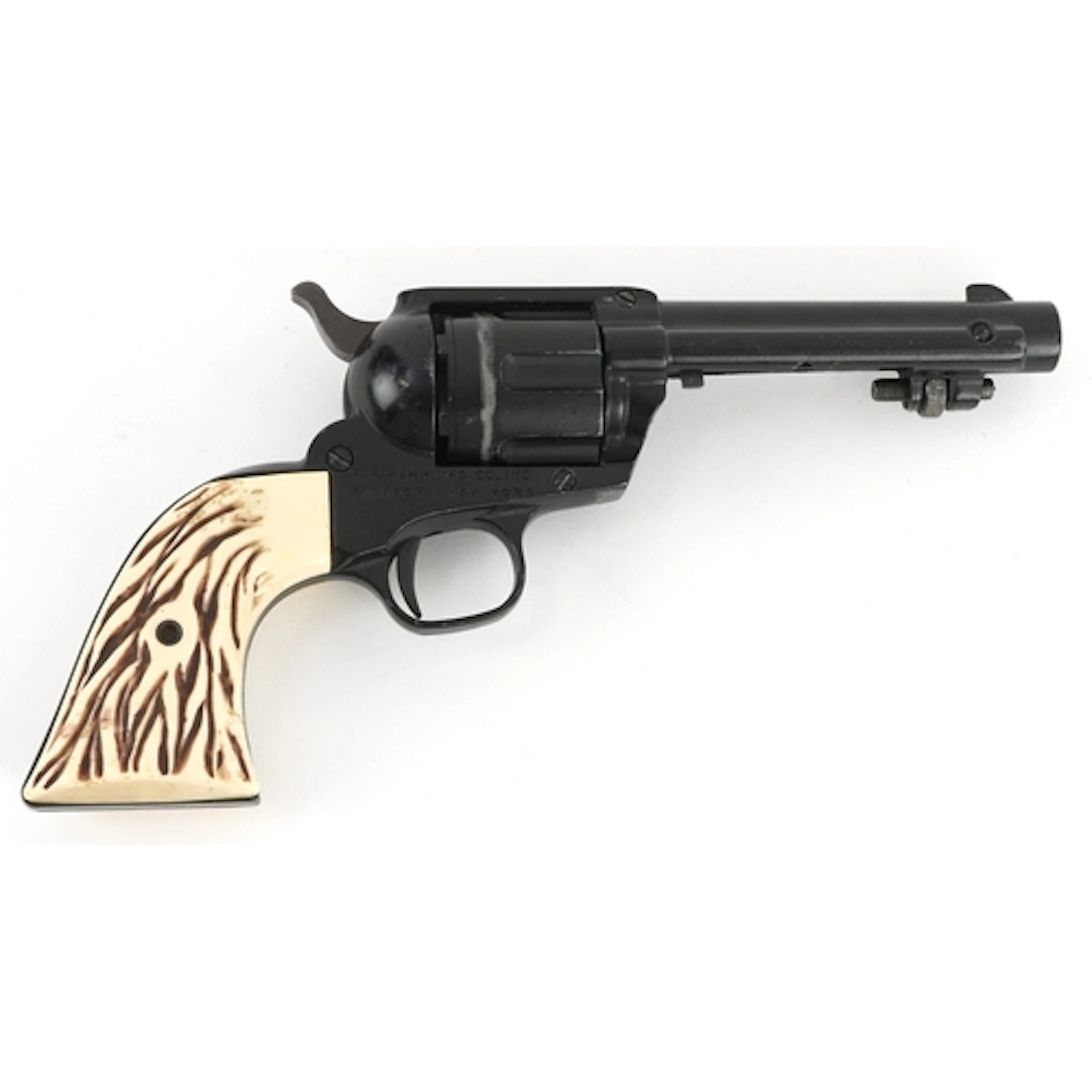 Vintage P Y Hahn 'Peacemaker 45' CO2 revolver pistol, 26cm i...