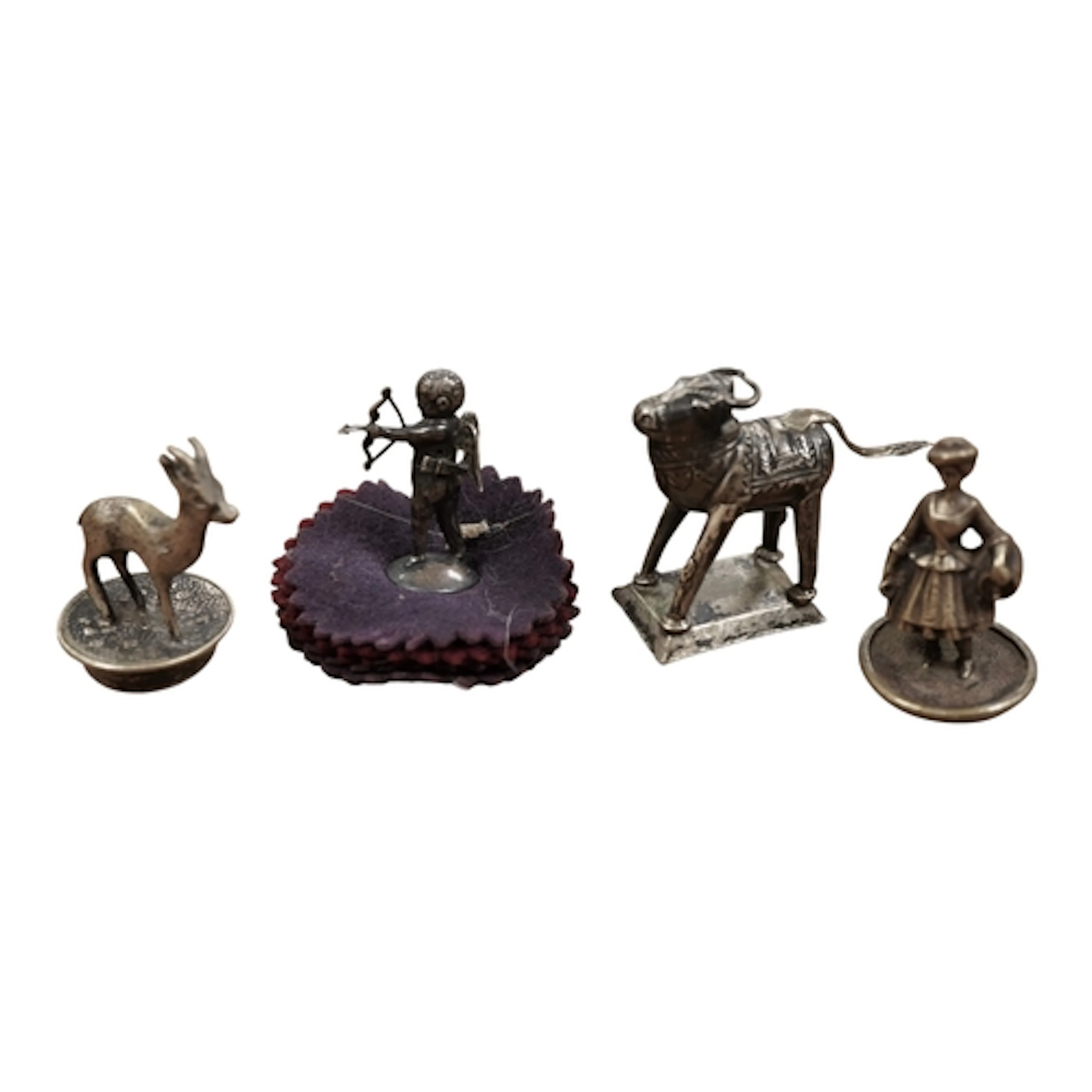 An early 20th century silver cupid pin cushion, by Adie & Lo...